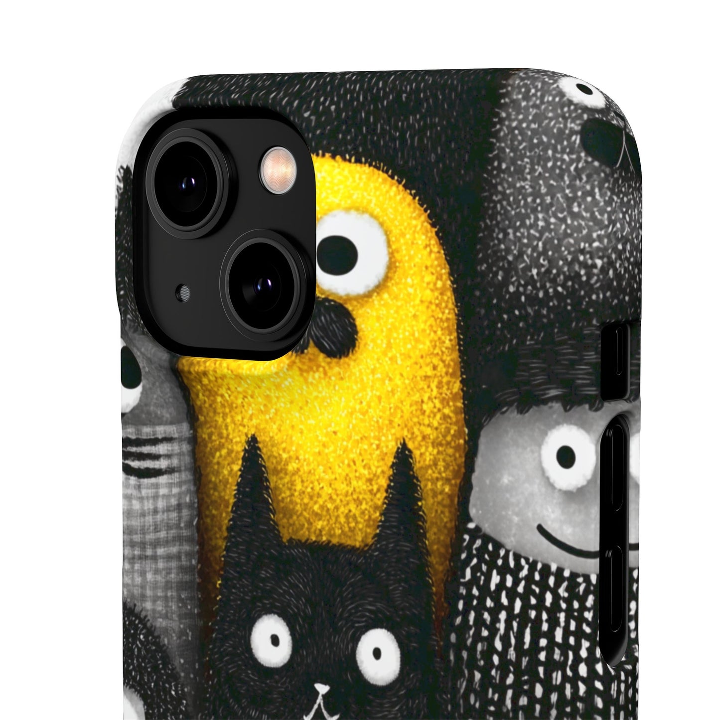 Colorful Character Snap Cases, Cute Phone Cover, Unique Gift for Kids, Fun Accessory, Perfect for Birthdays, Holidays