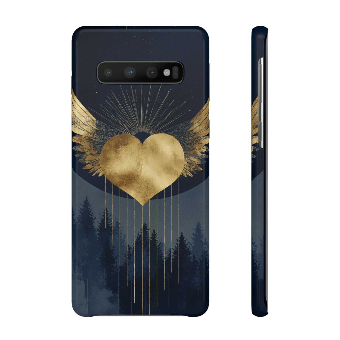 Heart Wing Snap Case, Elegant Phone Cover, Unique Gift, Artistic Accessory, Protective Case for Love and Romance