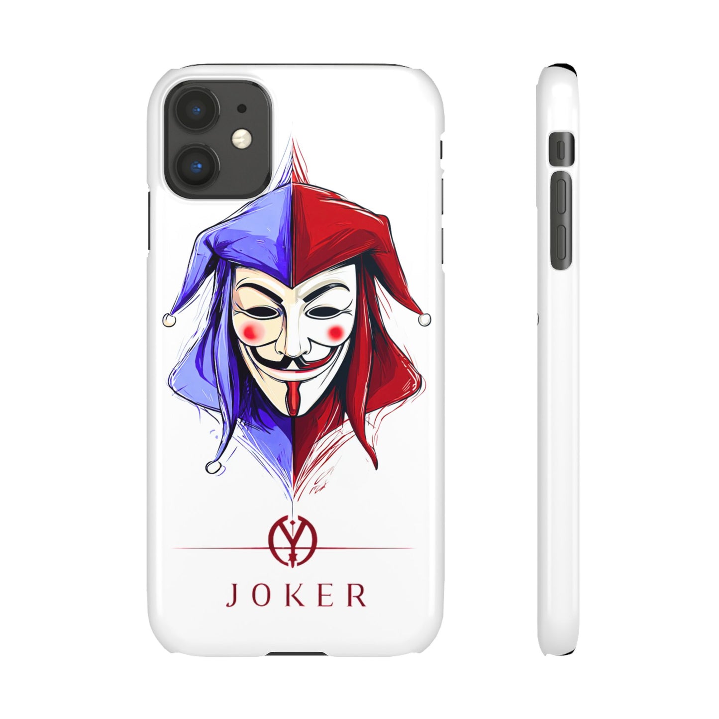 Joker & Anonimous Reunited Guy Fawkes Art Snap Case and Protective Phone Cover For iPhone and Samsung