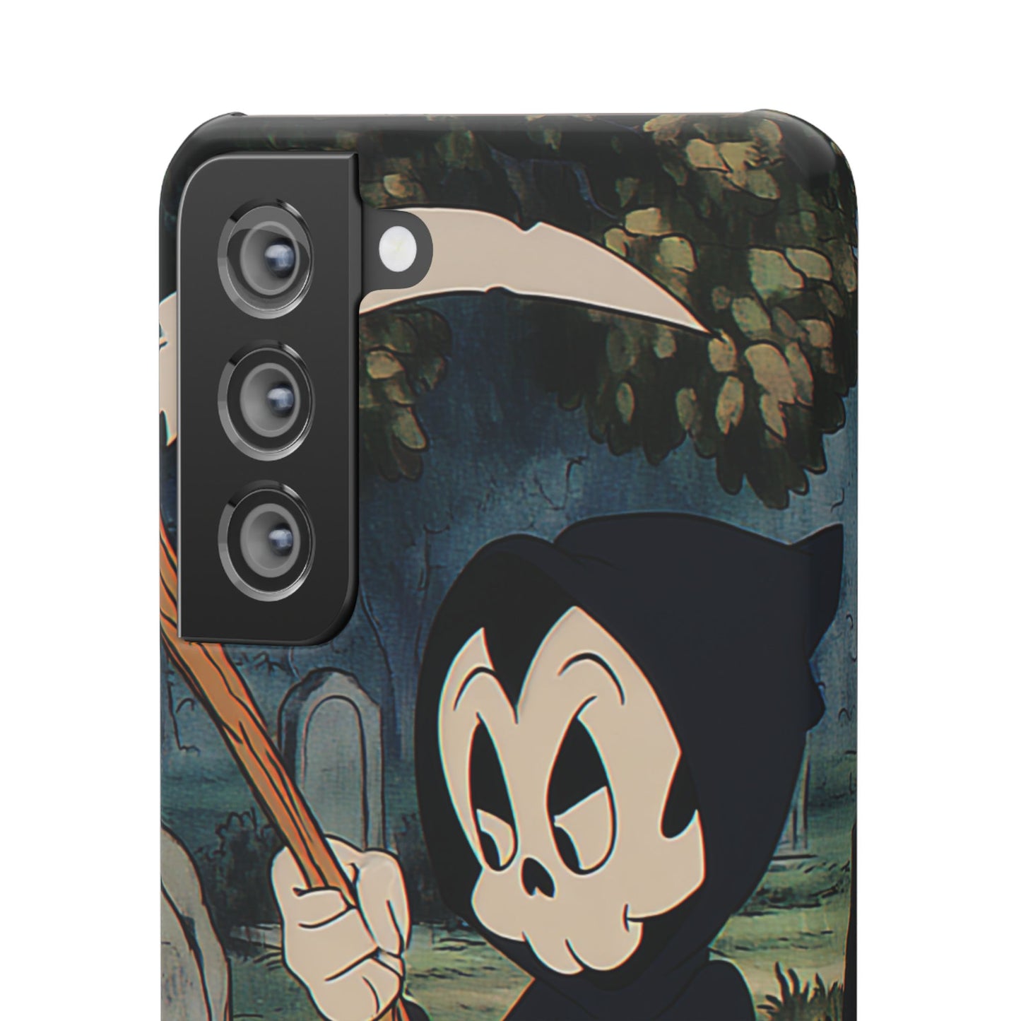 Grim Reaper Snap Case, Halloween Phone Case, Cute Death Phone Cover, Spooky Accessories, Unique Phone Protector