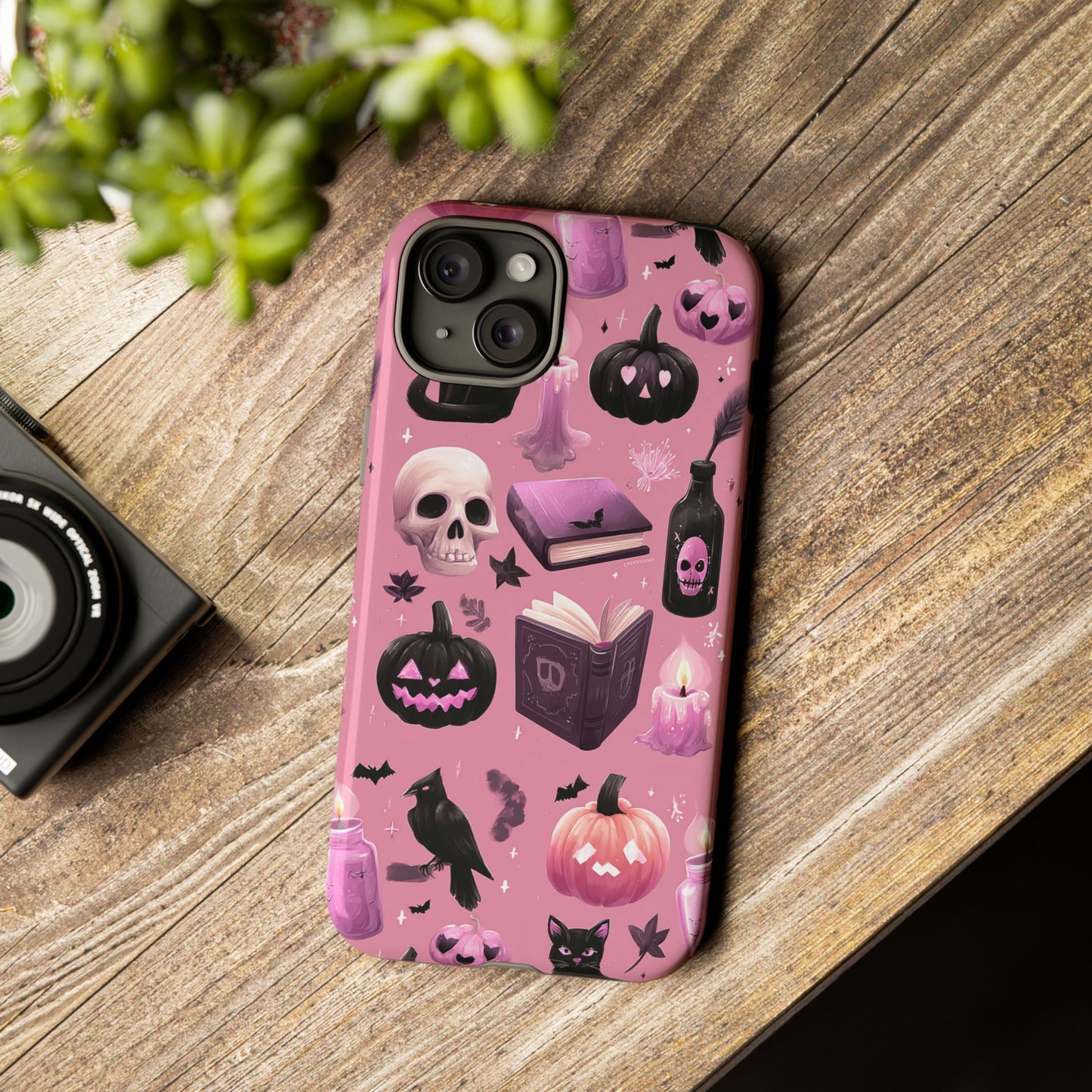 Spooky Phone Case - Halloween Design, Cute Costume Accessory, Fall Decor, Gift for Cat Lovers, Witchy Vibes, Trick or Treat