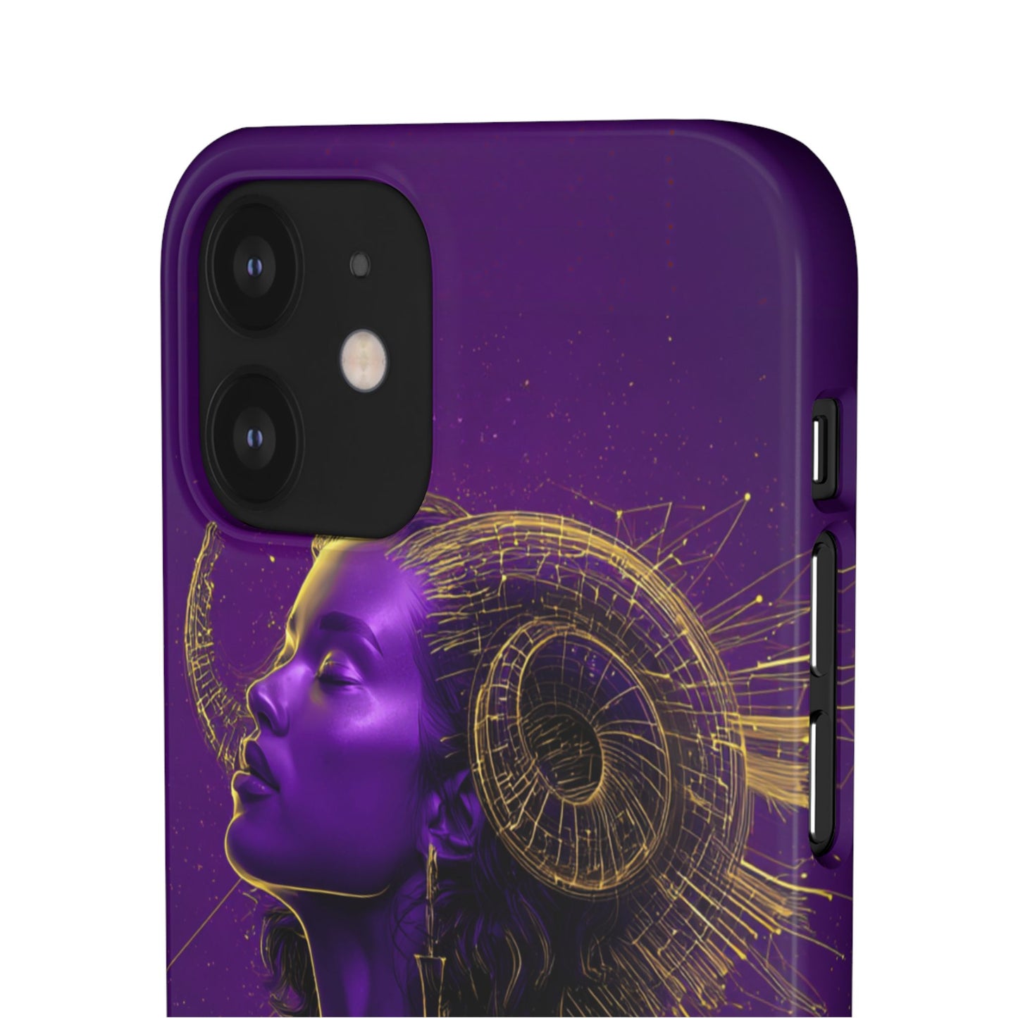 Purple Gold Celestial Virgo Snap Case and Protective Cover for Samsung and iPhone