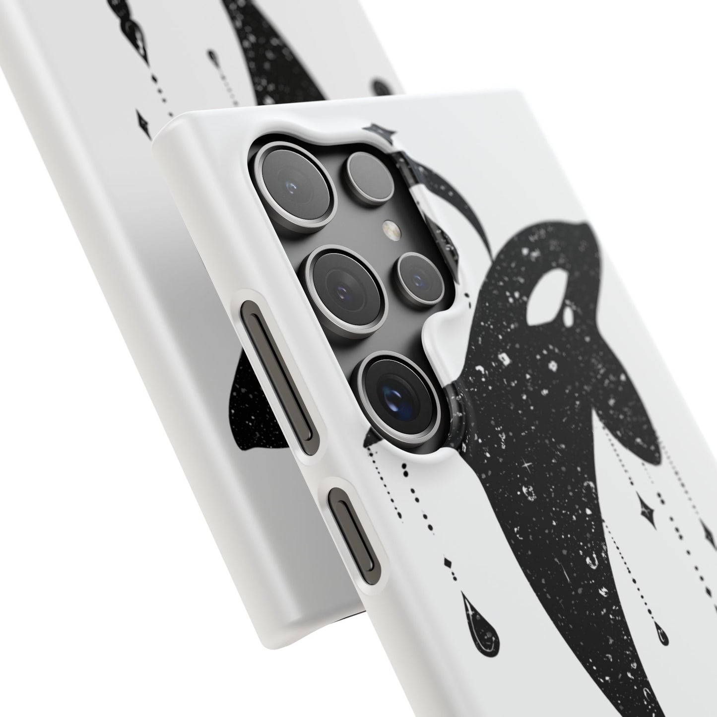 Celestial Orca Snap Case | Phone Cover, Whale Lover Gift, Cosmic Decor, Unique Art, Ocean Vibe