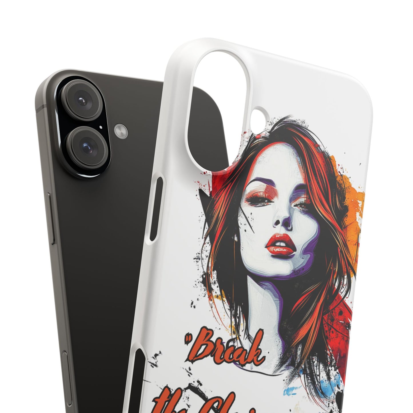 Empowering Art Snap Cases, Phone Cover, Break the Chains of Silence, Unique Gift, Inspirational Tech Accessories