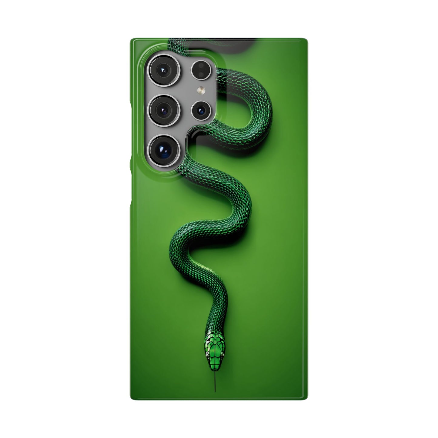 Green Snake Snap Case for iPhone, Stylish Phone Cover, Unique Gift, Trendy Accessory, Birthday, Nature Lover's Phone Case