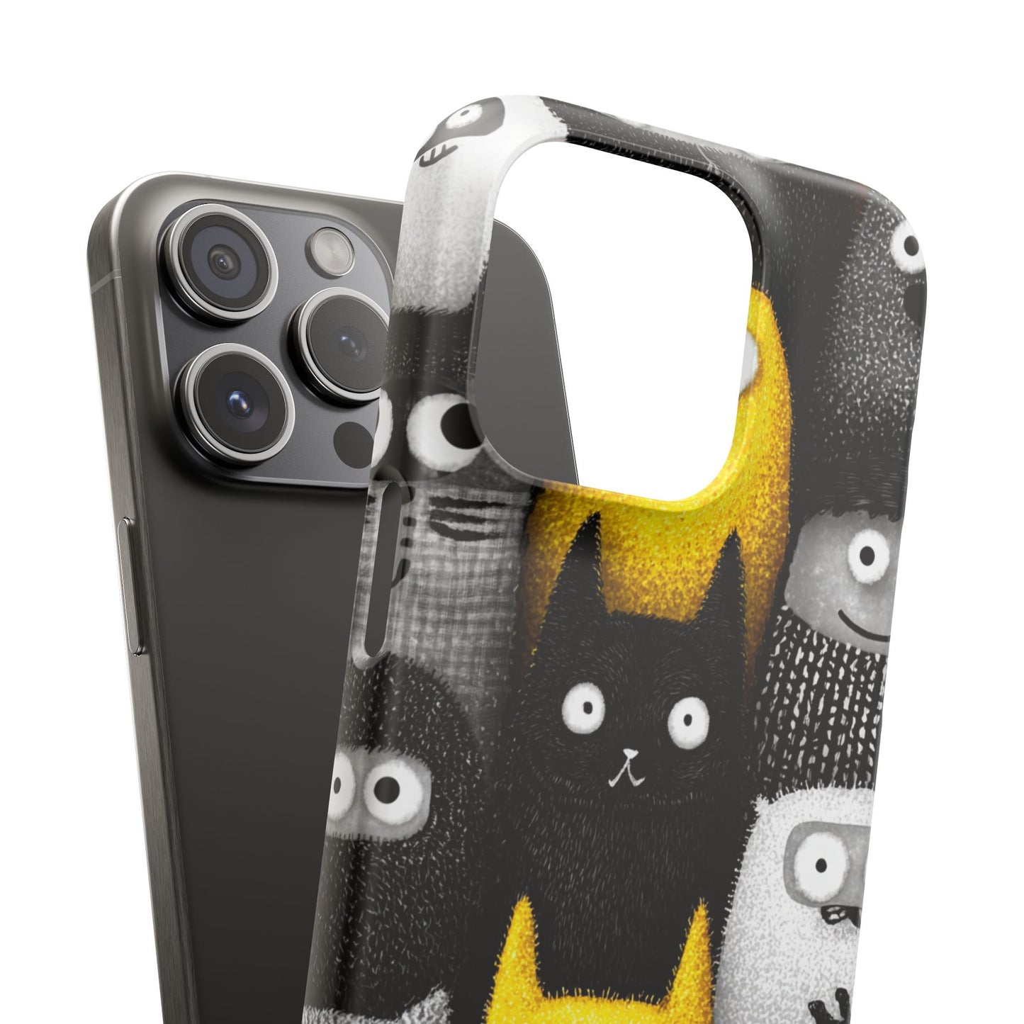 Colorful Character Snap Cases, Cute Phone Cover, Unique Gift for Kids, Fun Accessory, Perfect for Birthdays, Holidays
