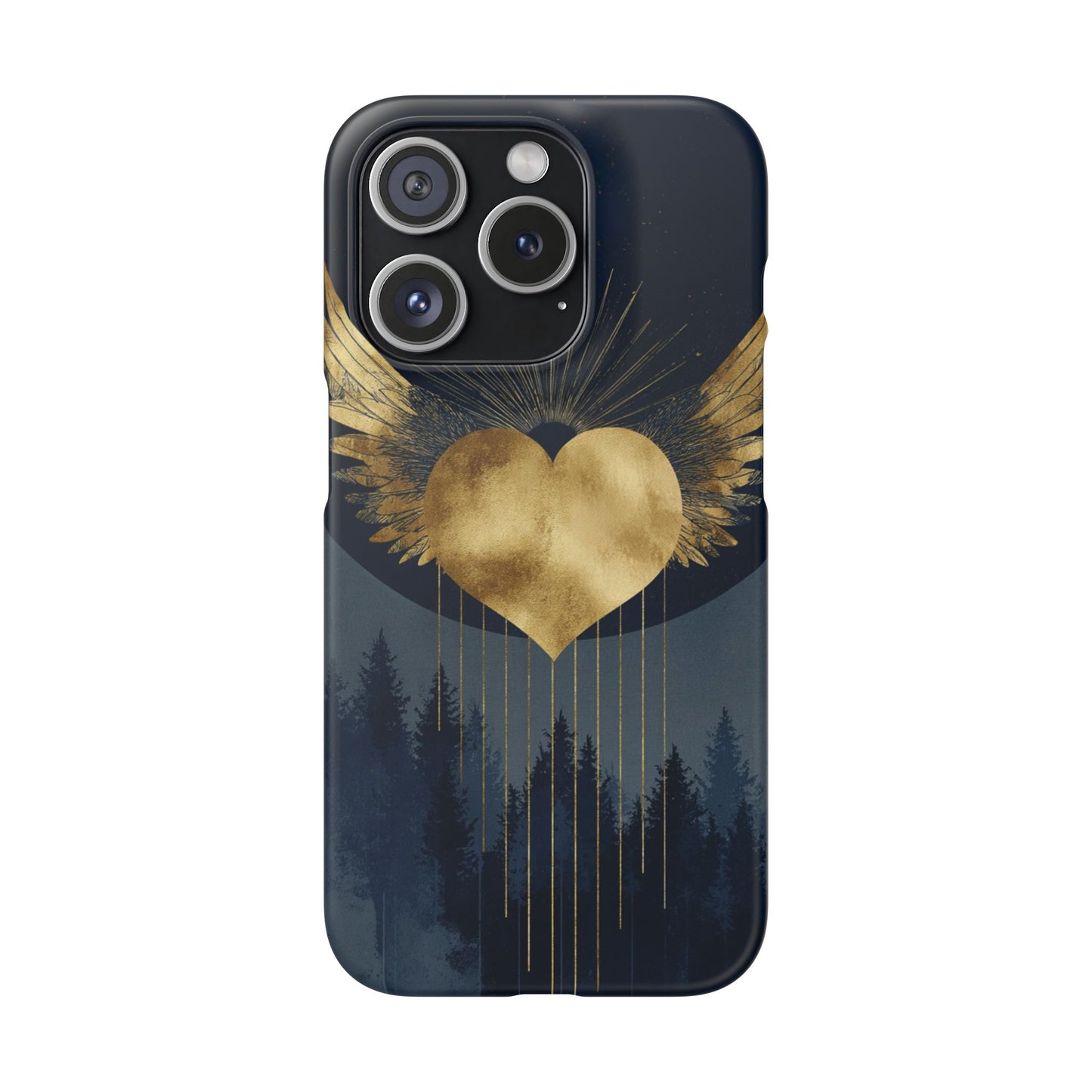 Heart Wing Snap Case, Elegant Phone Cover, Unique Gift, Artistic Accessory, Protective Case for Love and Romance
