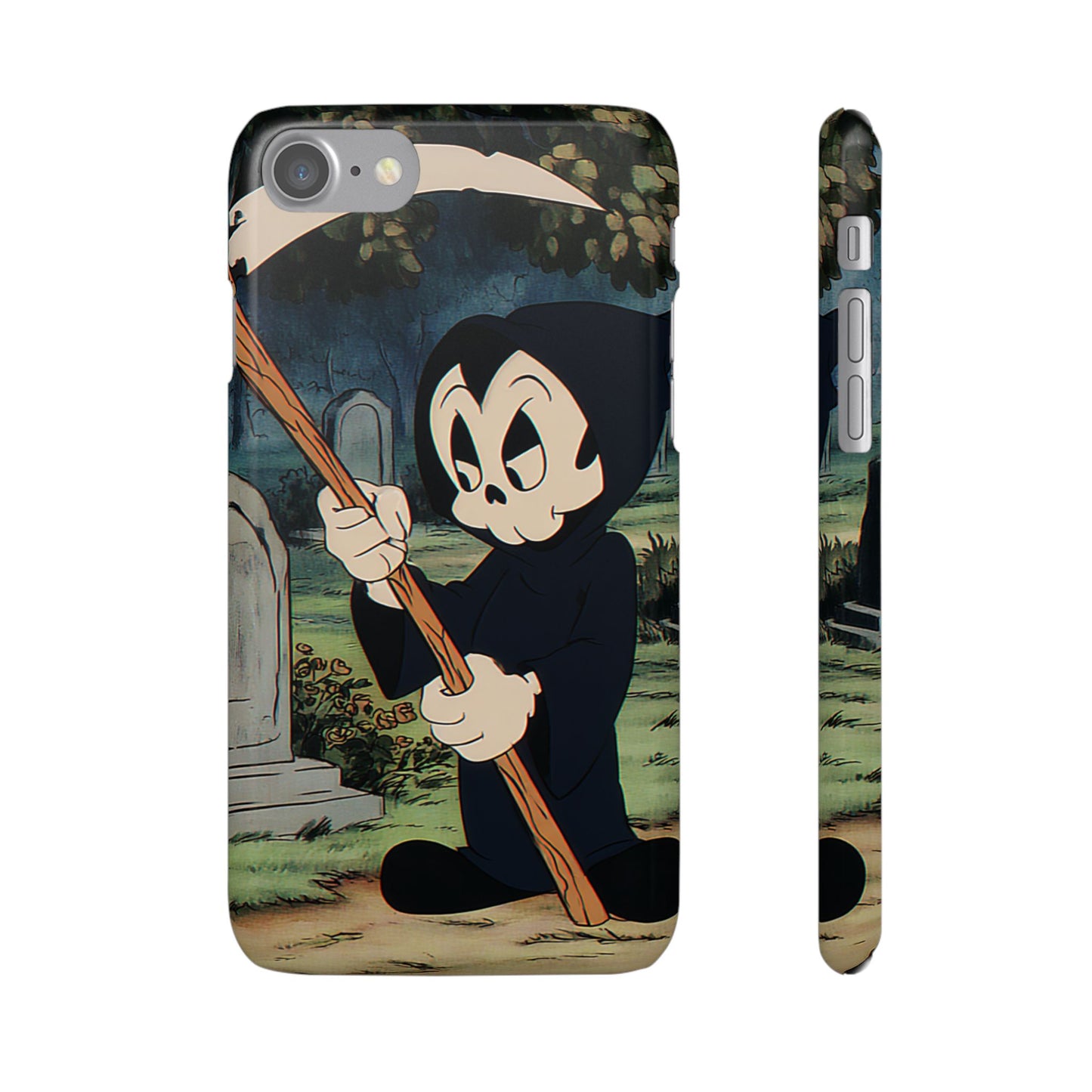 Grim Reaper Snap Case, Halloween Phone Case, Cute Death Phone Cover, Spooky Accessories, Unique Phone Protector