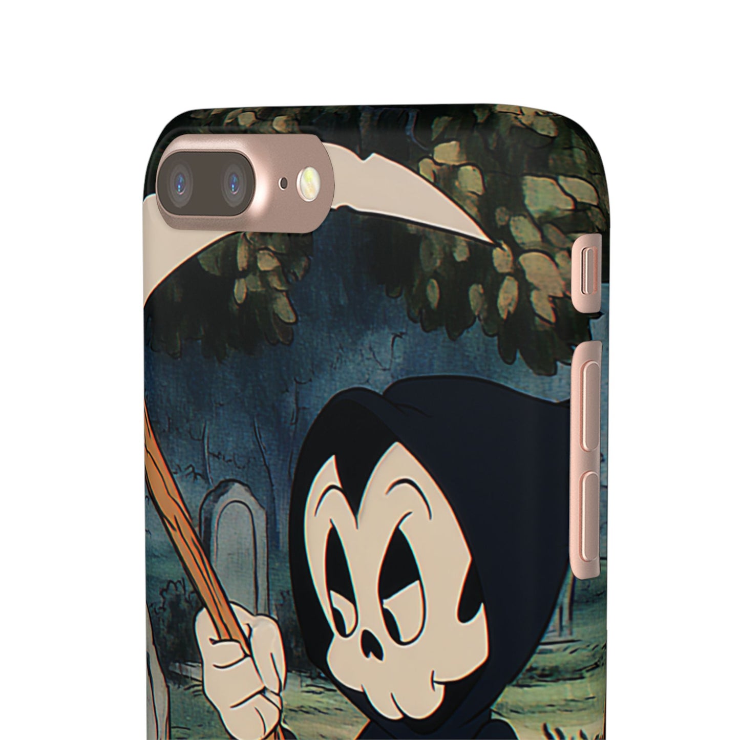 Grim Reaper Snap Case, Halloween Phone Case, Cute Death Phone Cover, Spooky Accessories, Unique Phone Protector