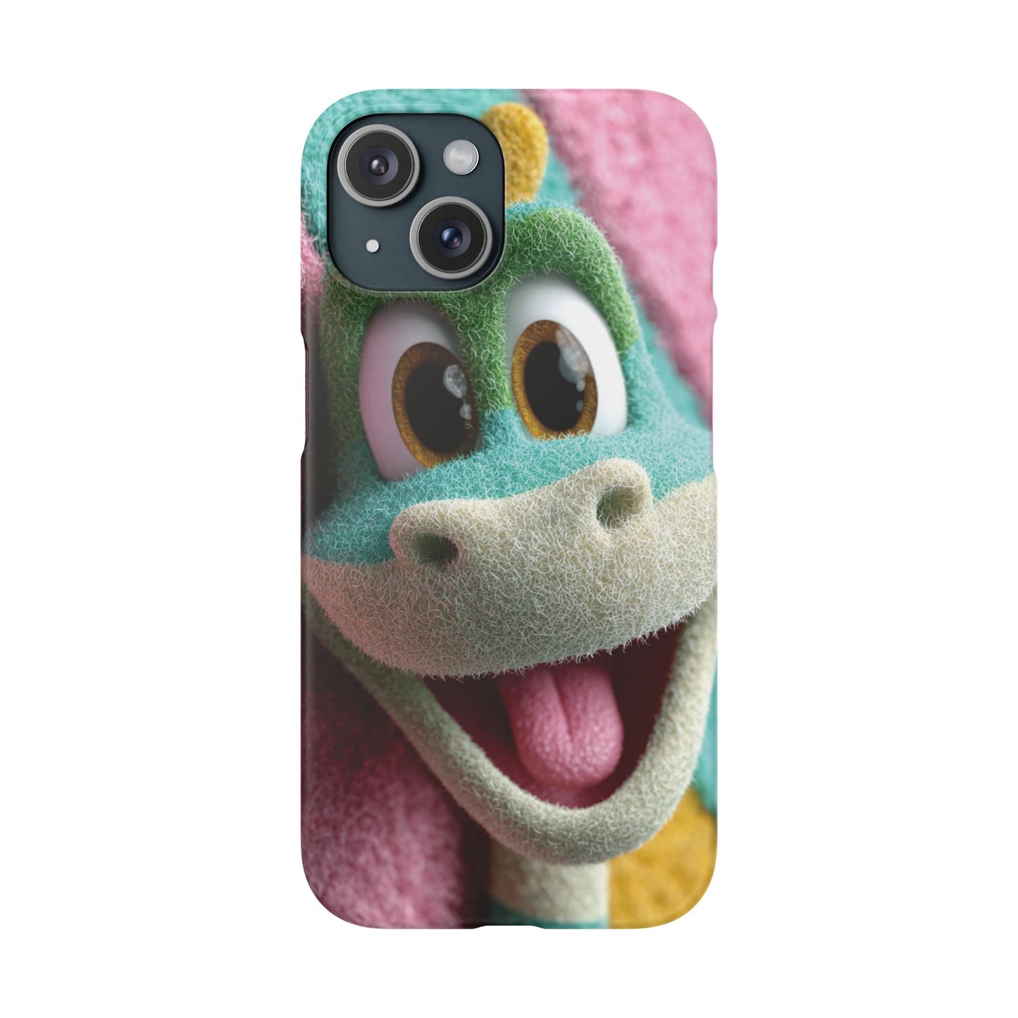 Fun Dino Snap Case for Kids | Cute Phone Cover | Colorful Mobile Accessory | Birthday Gift | Child's Tech Style