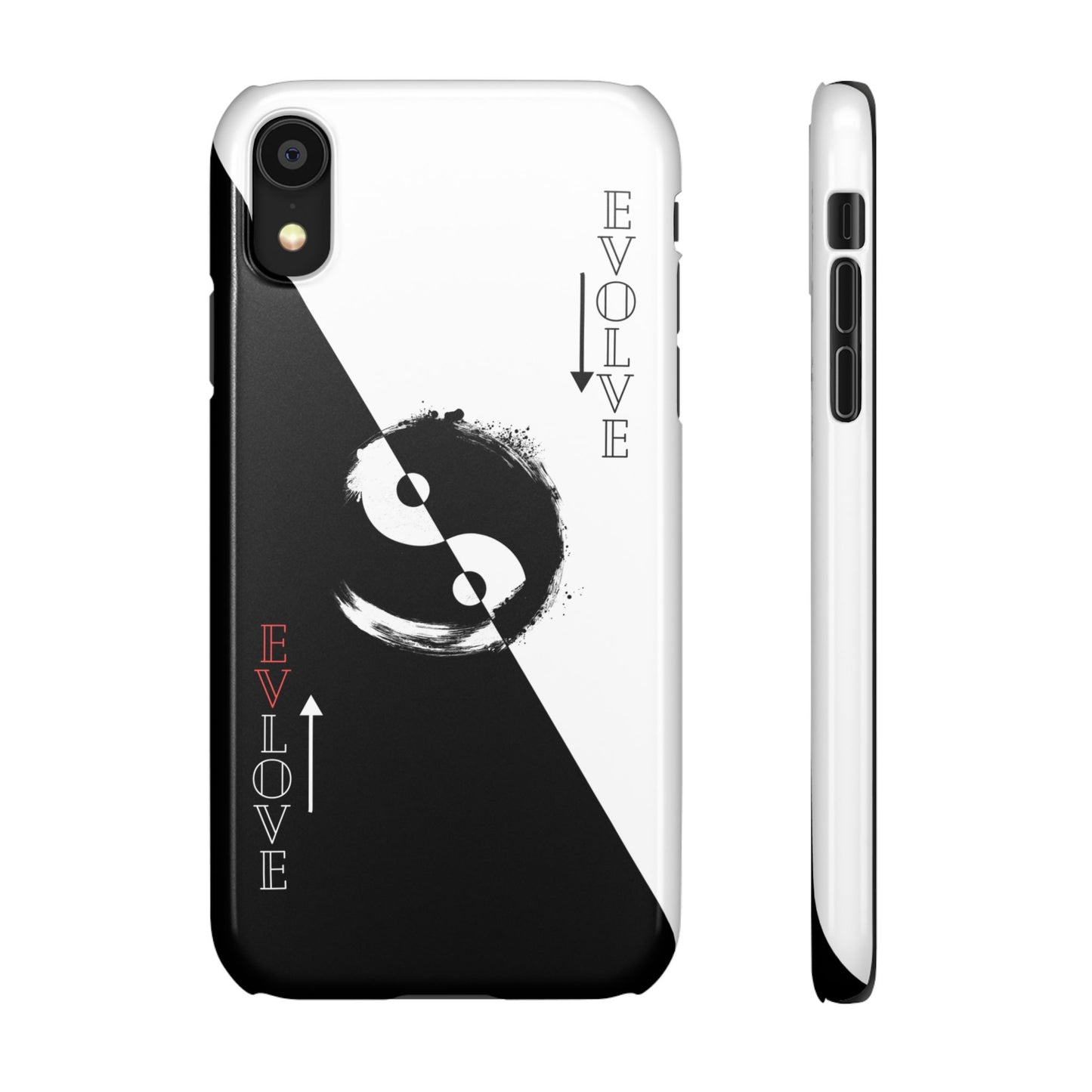 Yin Yang Evolve Black and White Snap Case Cover for iPhone and Samsung
