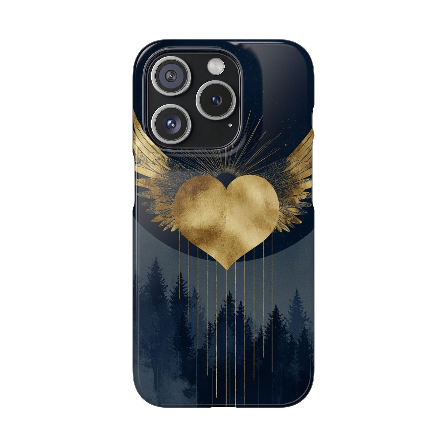 Heart Wing Snap Case, Elegant Phone Cover, Unique Gift, Artistic Accessory, Protective Case for Love and Romance
