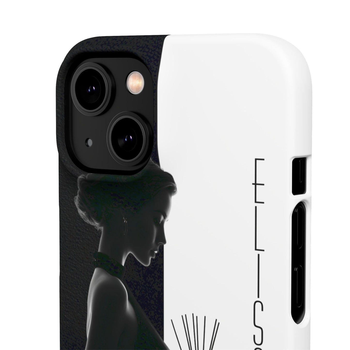 Custom Black and White Snap Case for Women Phone Cover for iPhone and Samsung