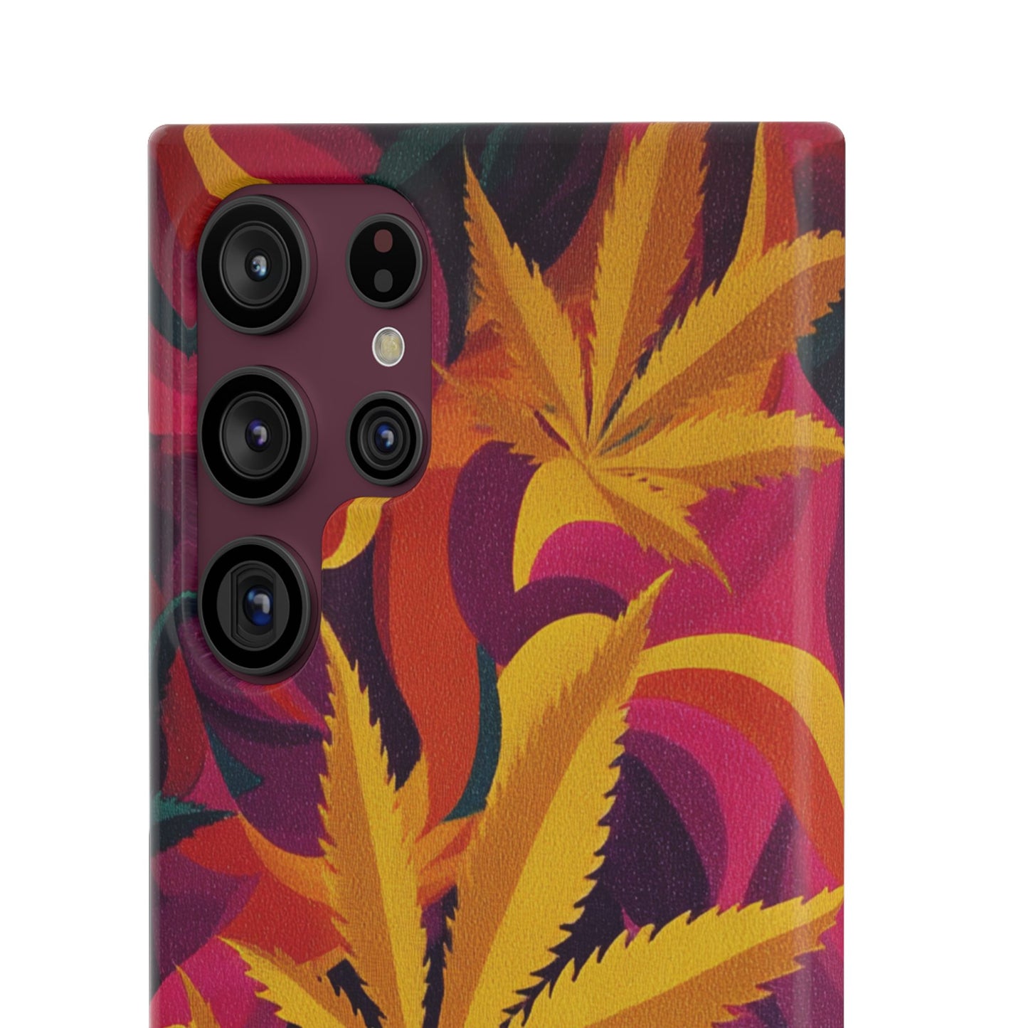 Autumn Vibe Cannabis Snap Case for IPhones and Samsungs Custom