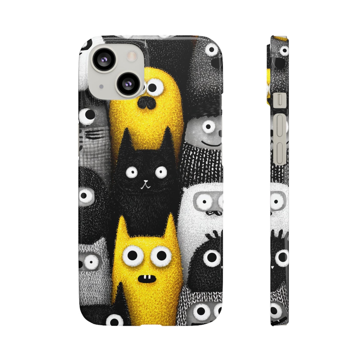 Colorful Character Snap Cases, Cute Phone Cover, Unique Gift for Kids, Fun Accessory, Perfect for Birthdays, Holidays