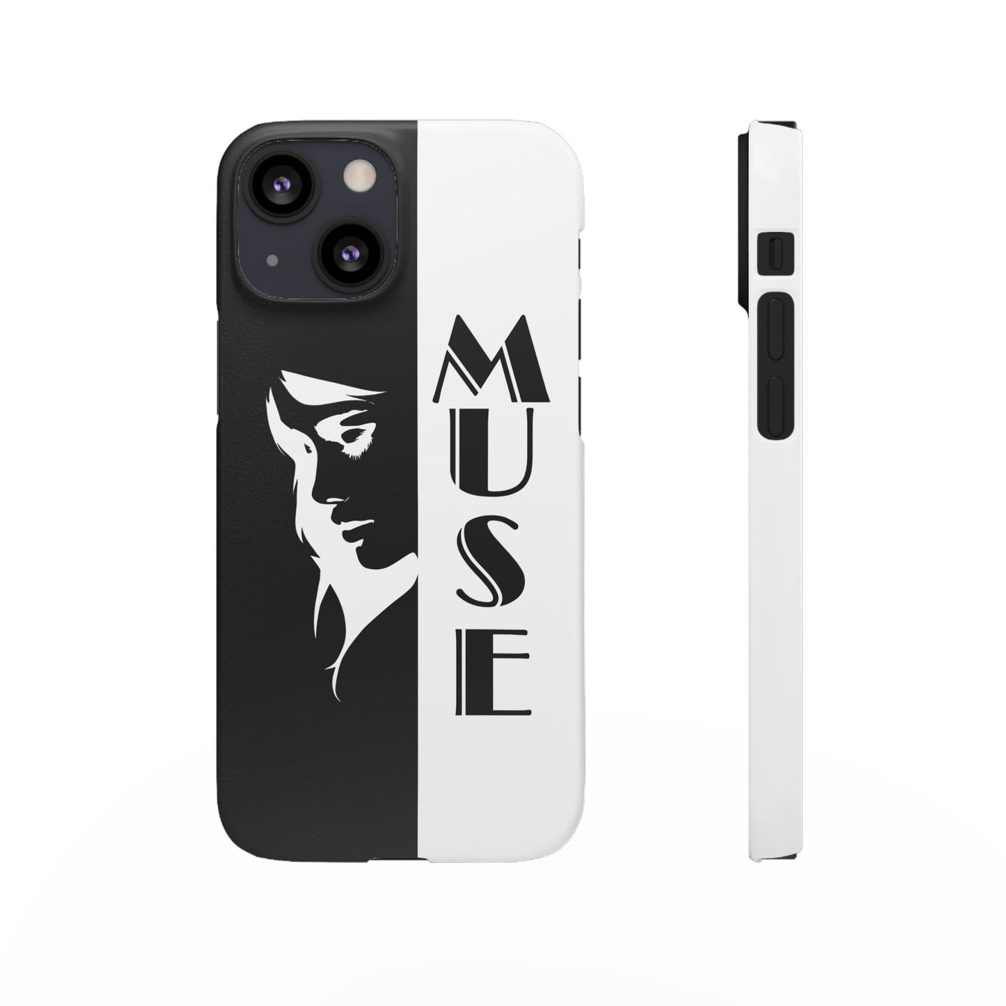 Black And White Bold Muse Snap Case Cover for iPhone and Samsung