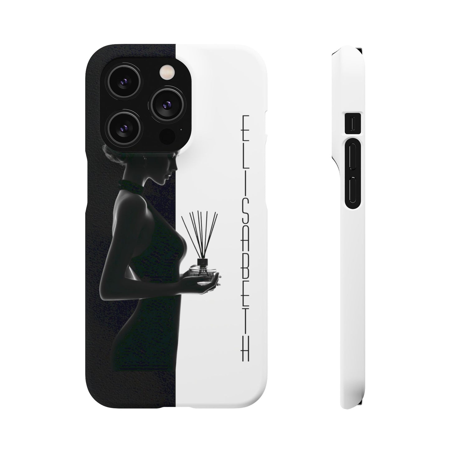 Custom Black and White Snap Case for Women Phone Cover for iPhone and Samsung