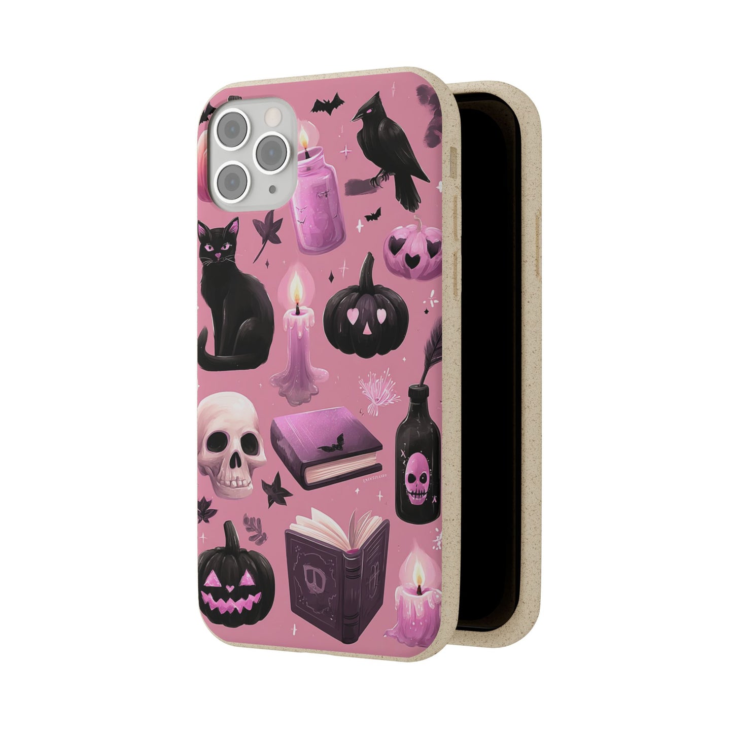 Halloween-Inspired Biodegradable Phone Case, Eco-Friendly Cell Phone Cover, Cute Goth Aesthetic Gift, Sustainable Halloween Decor, [...]
