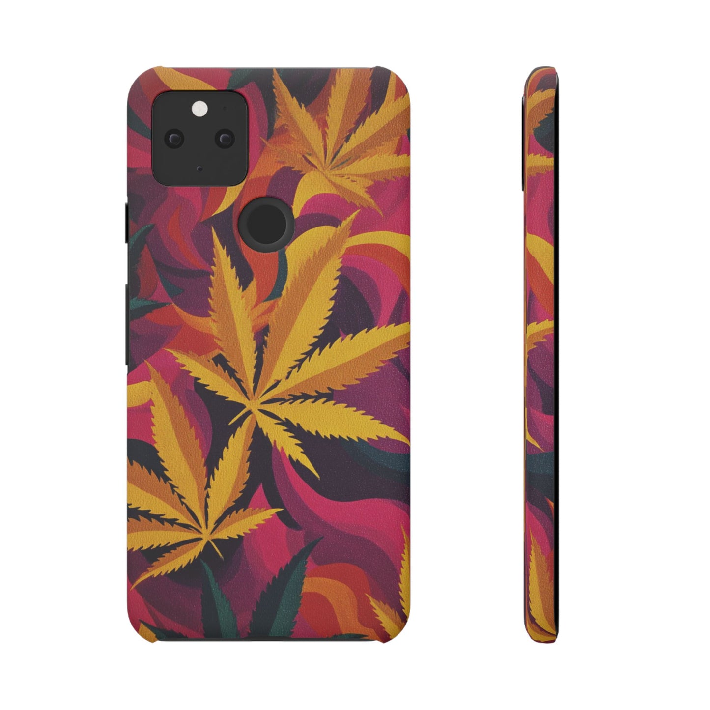 Autumn Vibe Cannabis Snap Case for IPhones and Samsungs Custom