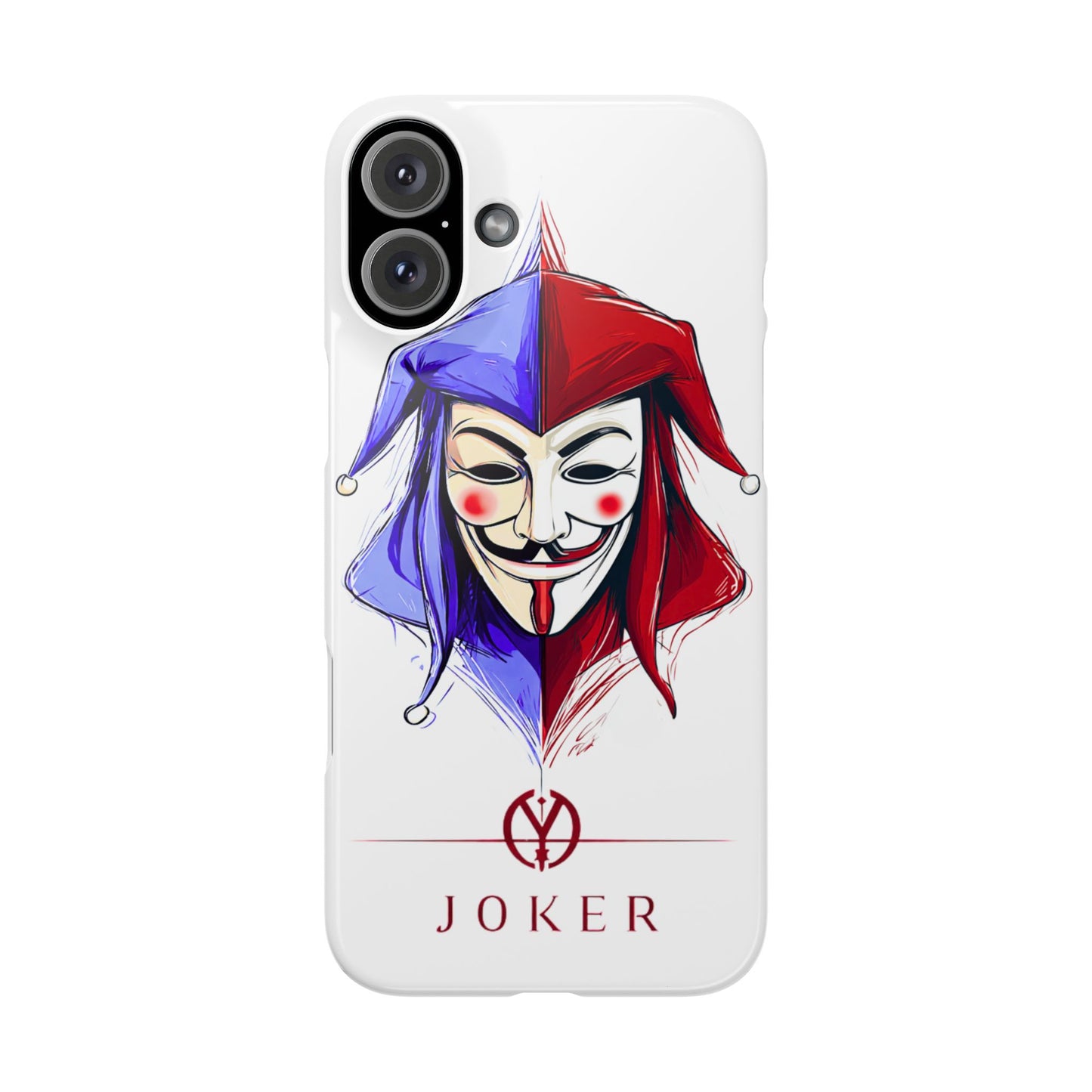 Joker & Anonimous Reunited Guy Fawkes Art Snap Case and Protective Phone Cover For iPhone and Samsung