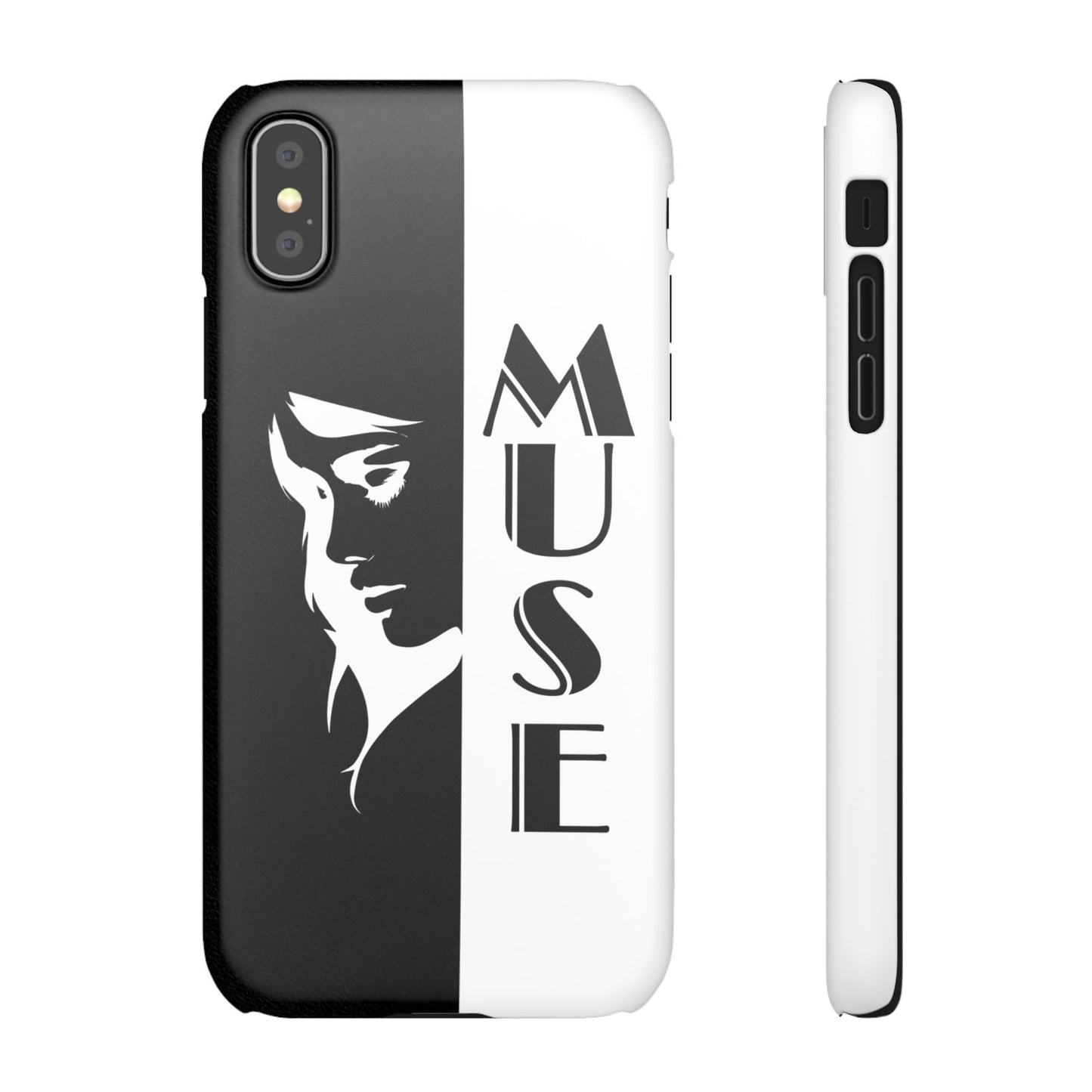 Black And White Bold Muse Snap Case Cover for iPhone and Samsung