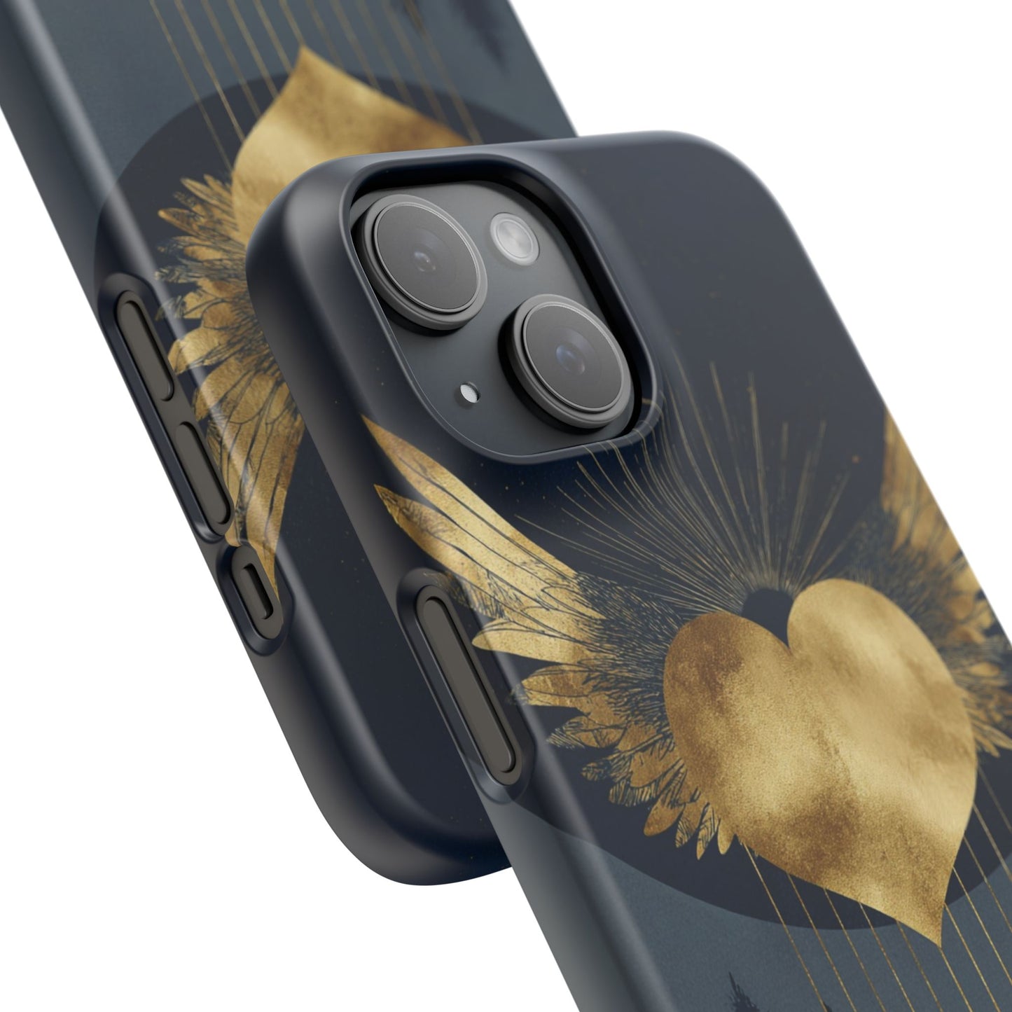 Heart Wing Snap Case, Elegant Phone Cover, Unique Gift, Artistic Accessory, Protective Case for Love and Romance