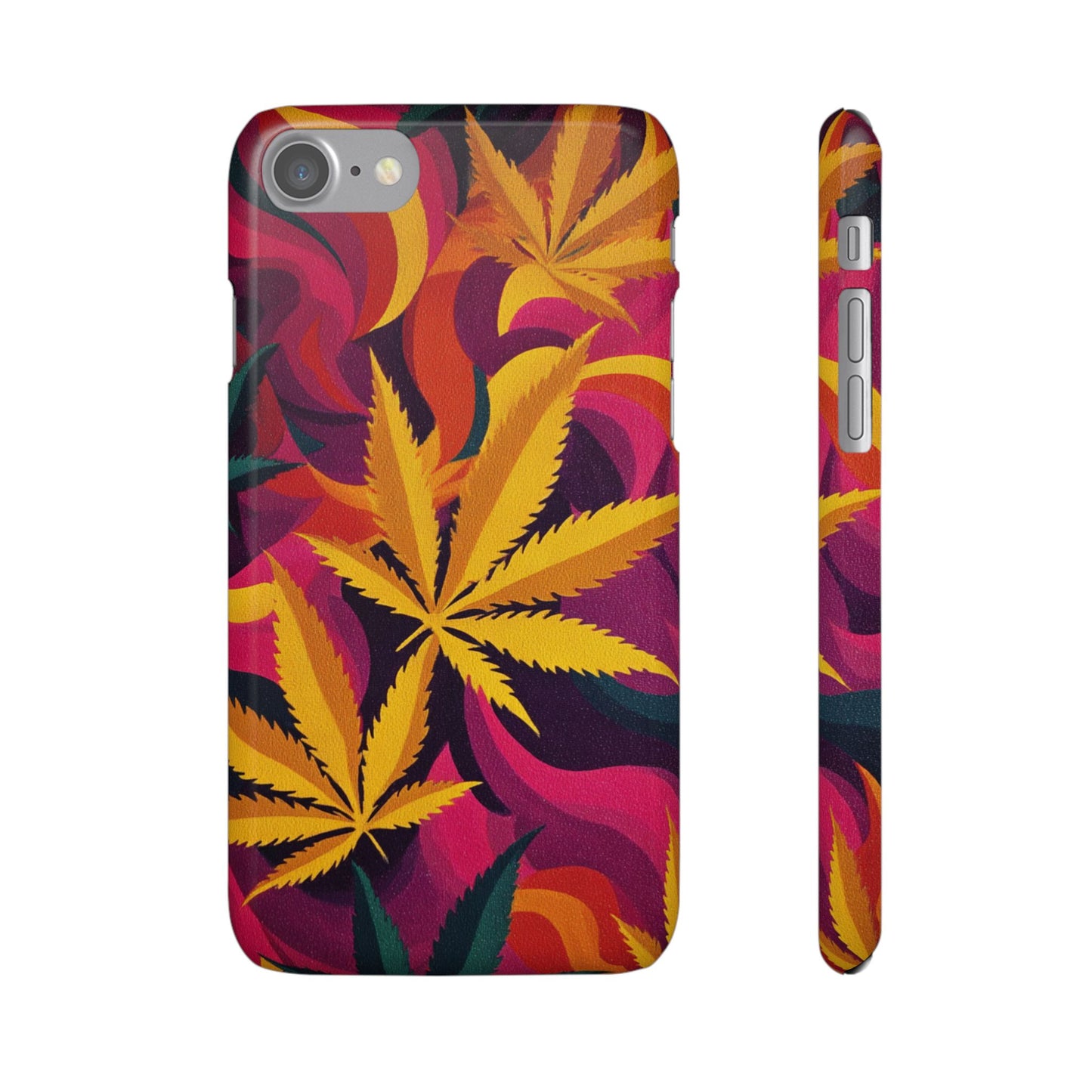 Autumn Vibe Cannabis Snap Case for IPhones and Samsungs Custom