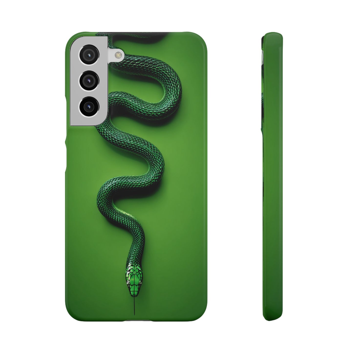 Green Snake Snap Case for iPhone, Stylish Phone Cover, Unique Gift, Trendy Accessory, Birthday, Nature Lover's Phone Case