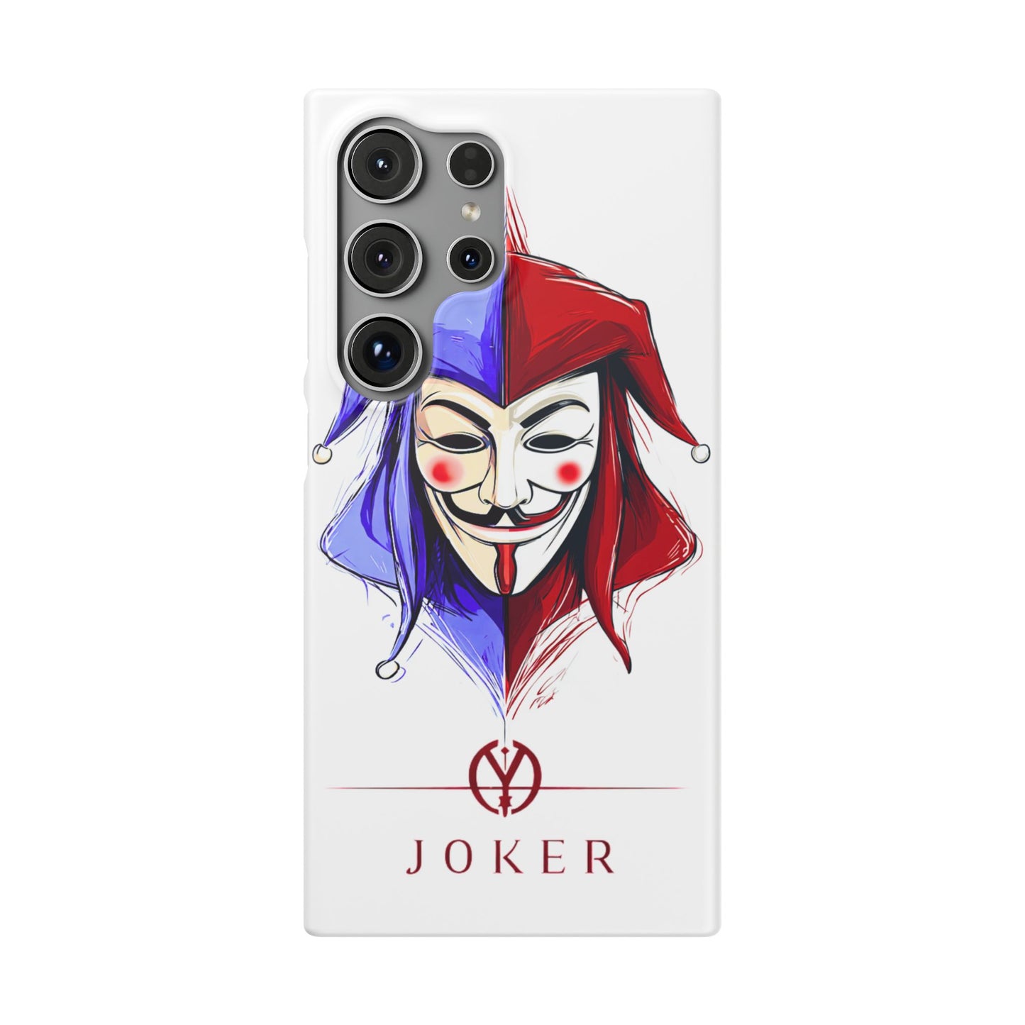 Joker & Anonimous Reunited Guy Fawkes Art Snap Case and Protective Phone Cover For iPhone and Samsung
