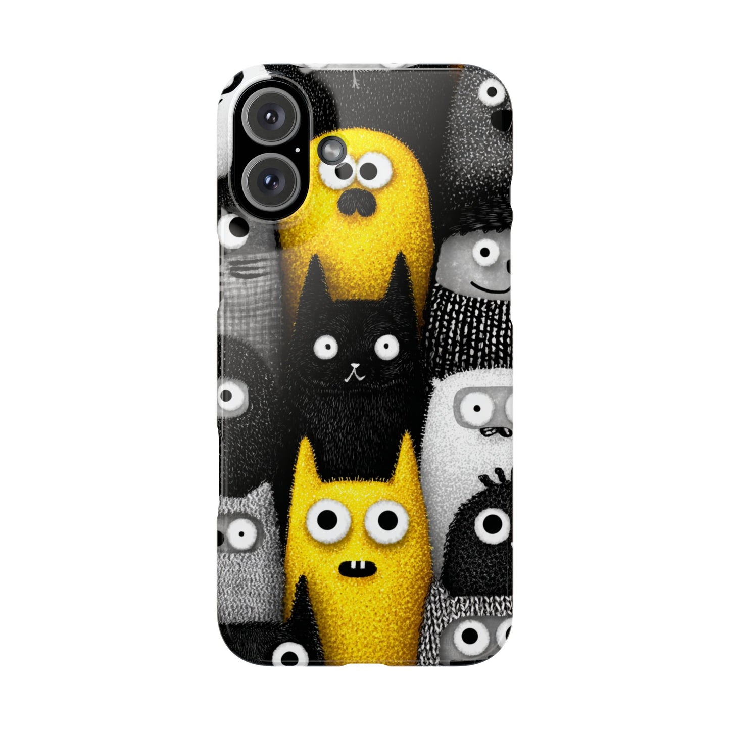 Colorful Character Snap Cases, Cute Phone Cover, Unique Gift for Kids, Fun Accessory, Perfect for Birthdays, Holidays