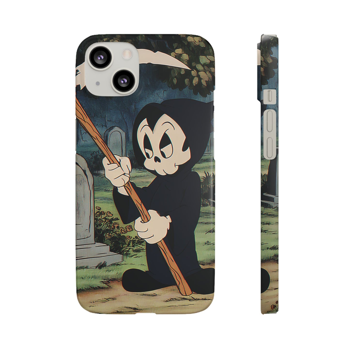 Grim Reaper Snap Case, Halloween Phone Case, Cute Death Phone Cover, Spooky Accessories, Unique Phone Protector