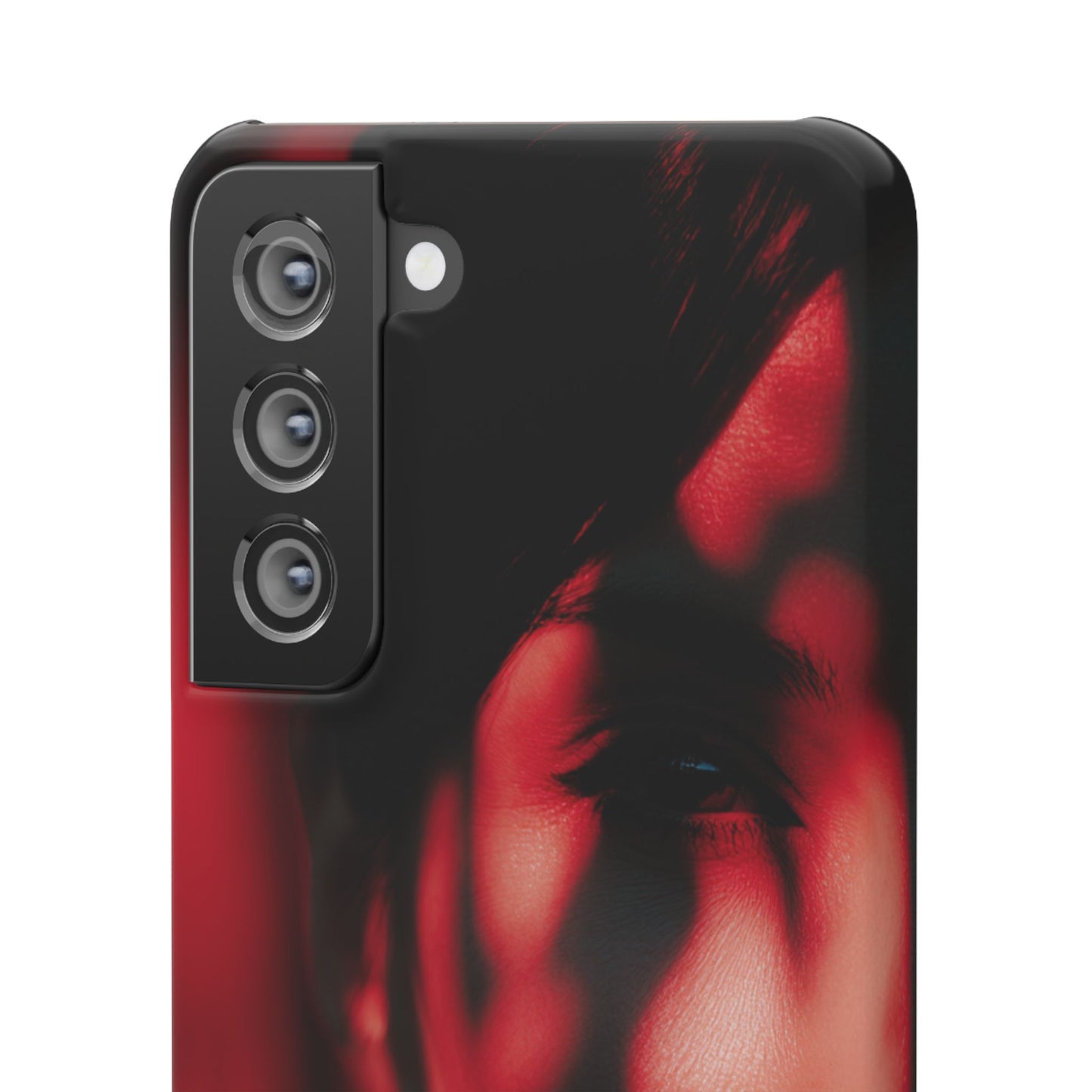 Stylish Snap Cases for Phone, Artistic Phone Cover, Unique Gifts, Red Aesthetic Case, Trendy Accessory, Vibrant Protection