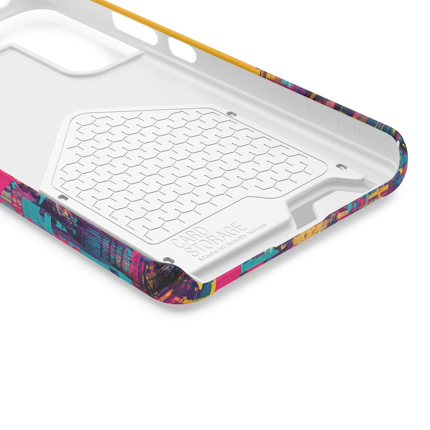 Vibrant Phone Case With Card Holder - Retro Style, Hip Hop Lover's Accessory, Colorful Gift, Music Enthusiast Essential, Unique Phone [...]