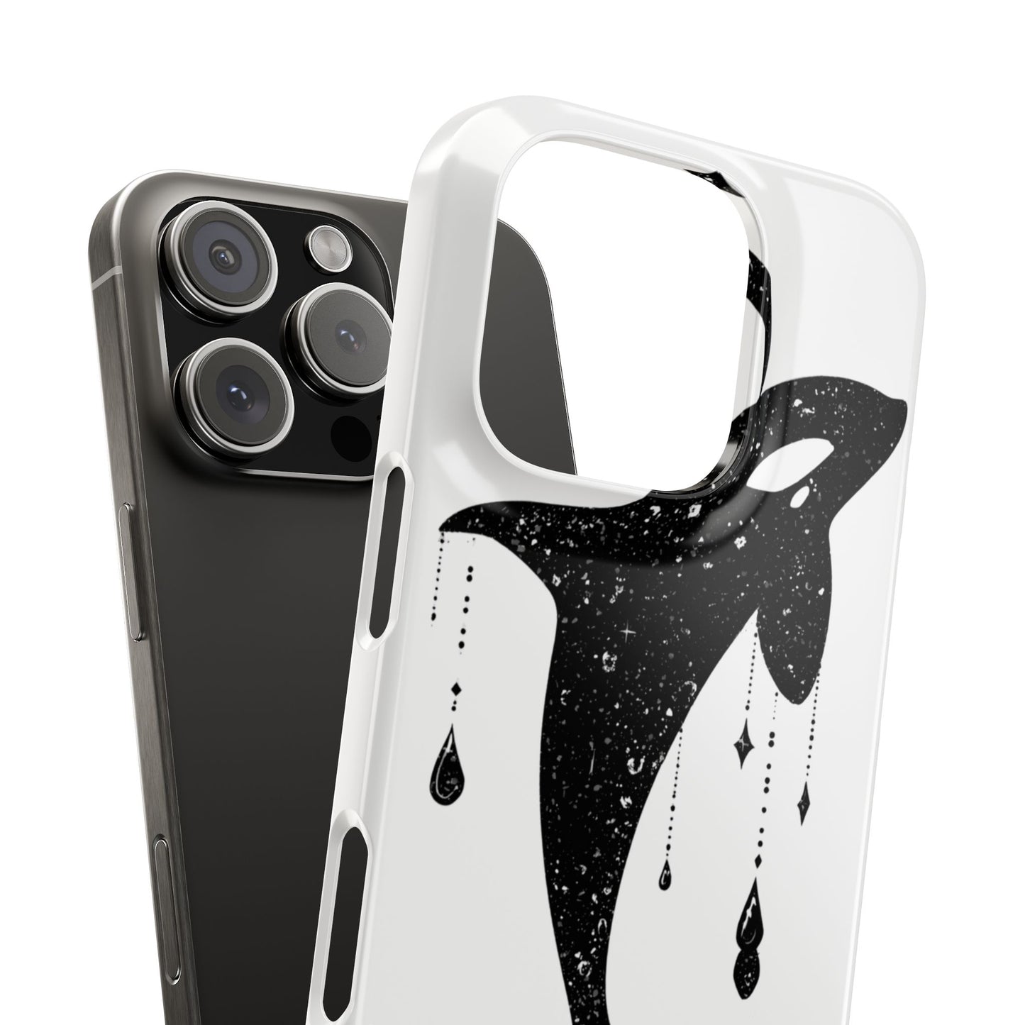 Celestial Orca Snap Case | Phone Cover, Whale Lover Gift, Cosmic Decor, Unique Art, Ocean Vibe
