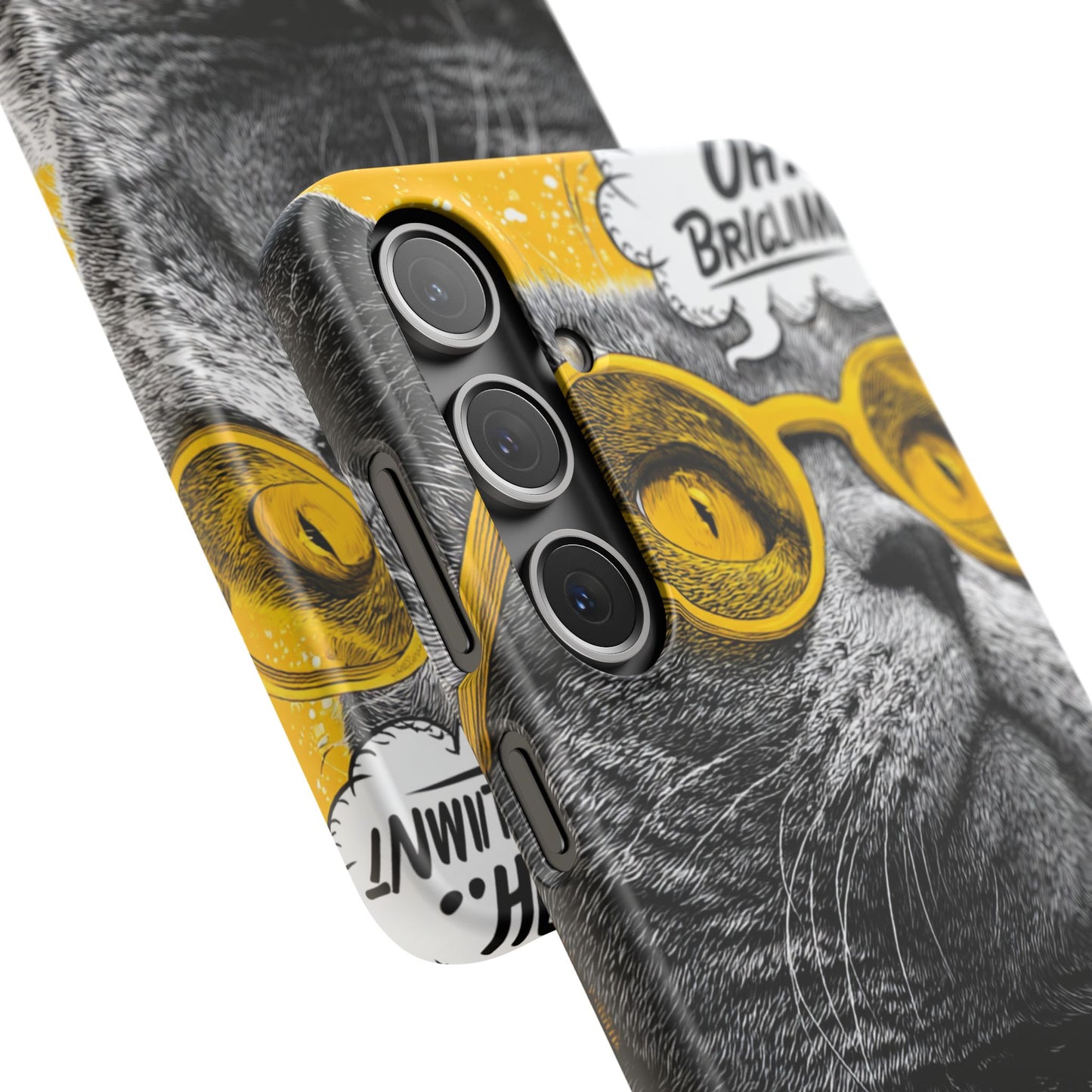 Playful Cat Snap Case - Quirky Phone Cover for Cat Lovers, Gift for Pet Enthusiasts, Funny Accessory for Any Occasion