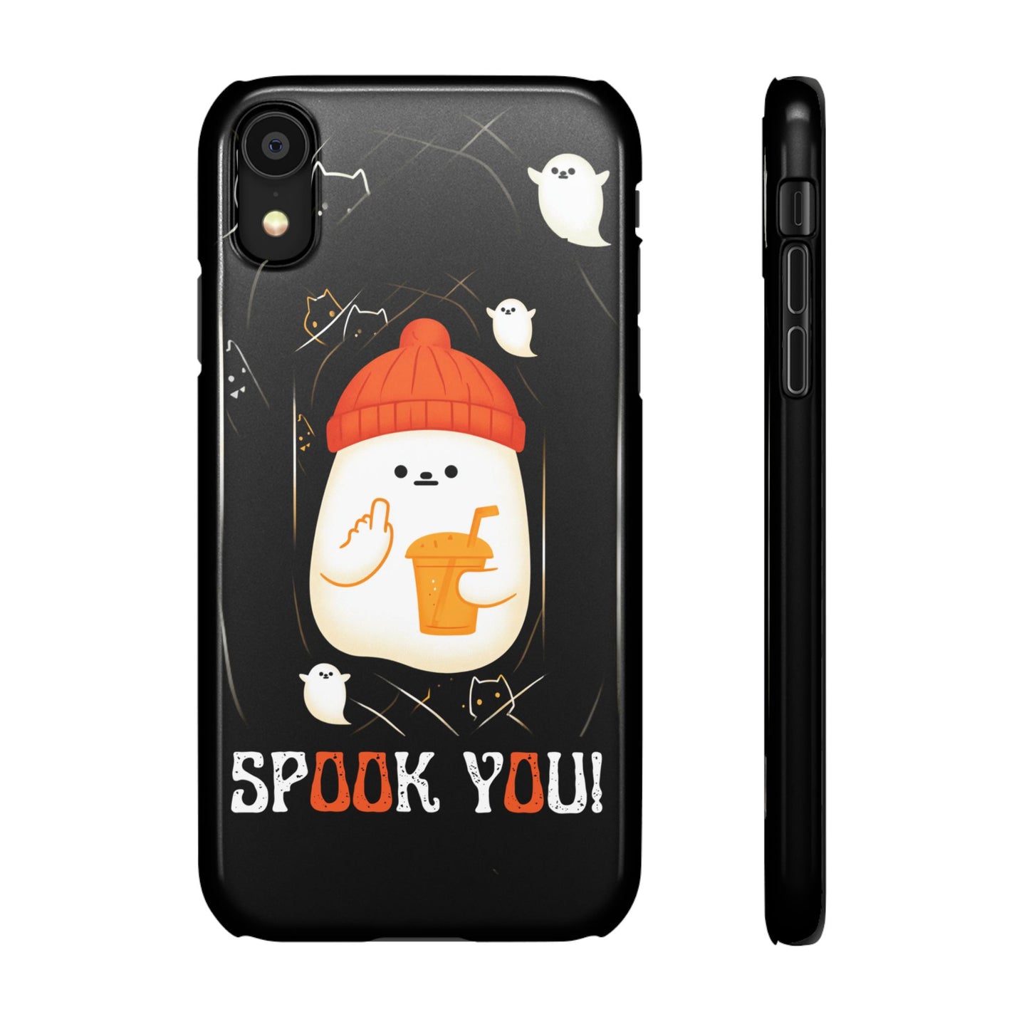 Spook You Halloween Ghost Snap Case Kawaii Protective Phone Cover for iPhone and Samsung