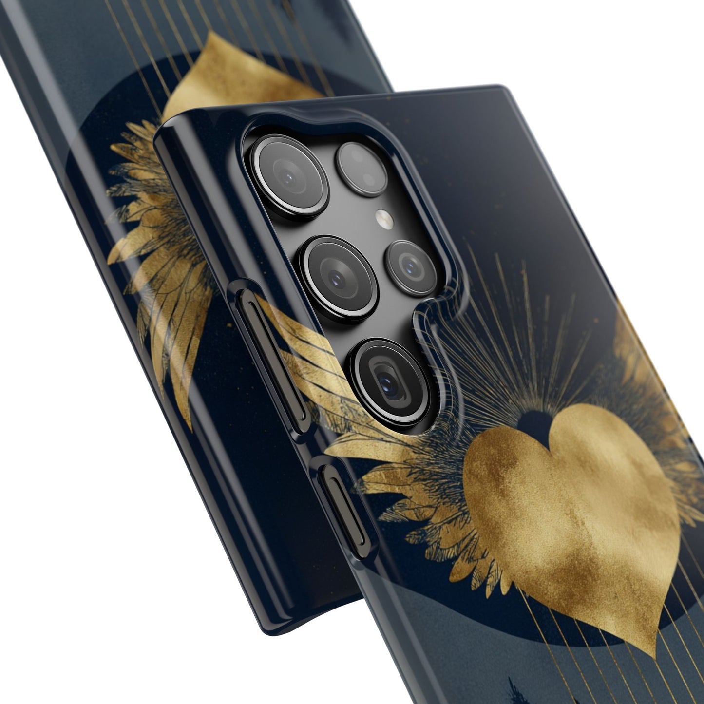 Heart Wing Snap Case, Elegant Phone Cover, Unique Gift, Artistic Accessory, Protective Case for Love and Romance