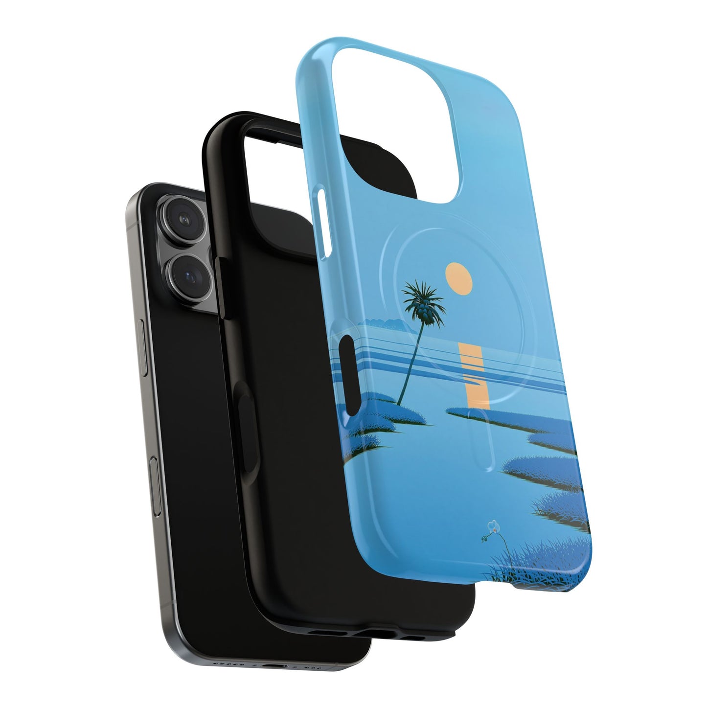 Tough Magnetic Case — Minimal Sunset Palm Phone Cover