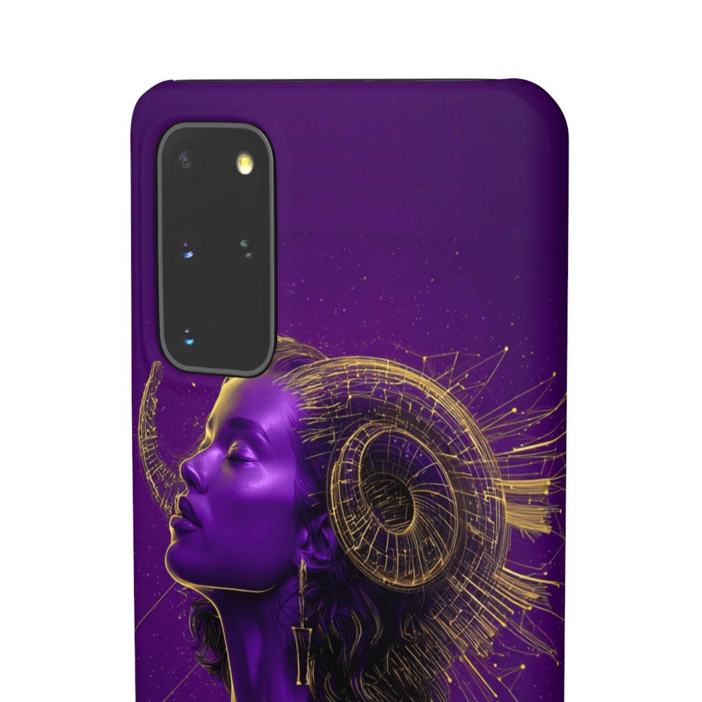Purple Gold Celestial Virgo Snap Case and Protective Cover for Samsung and iPhone