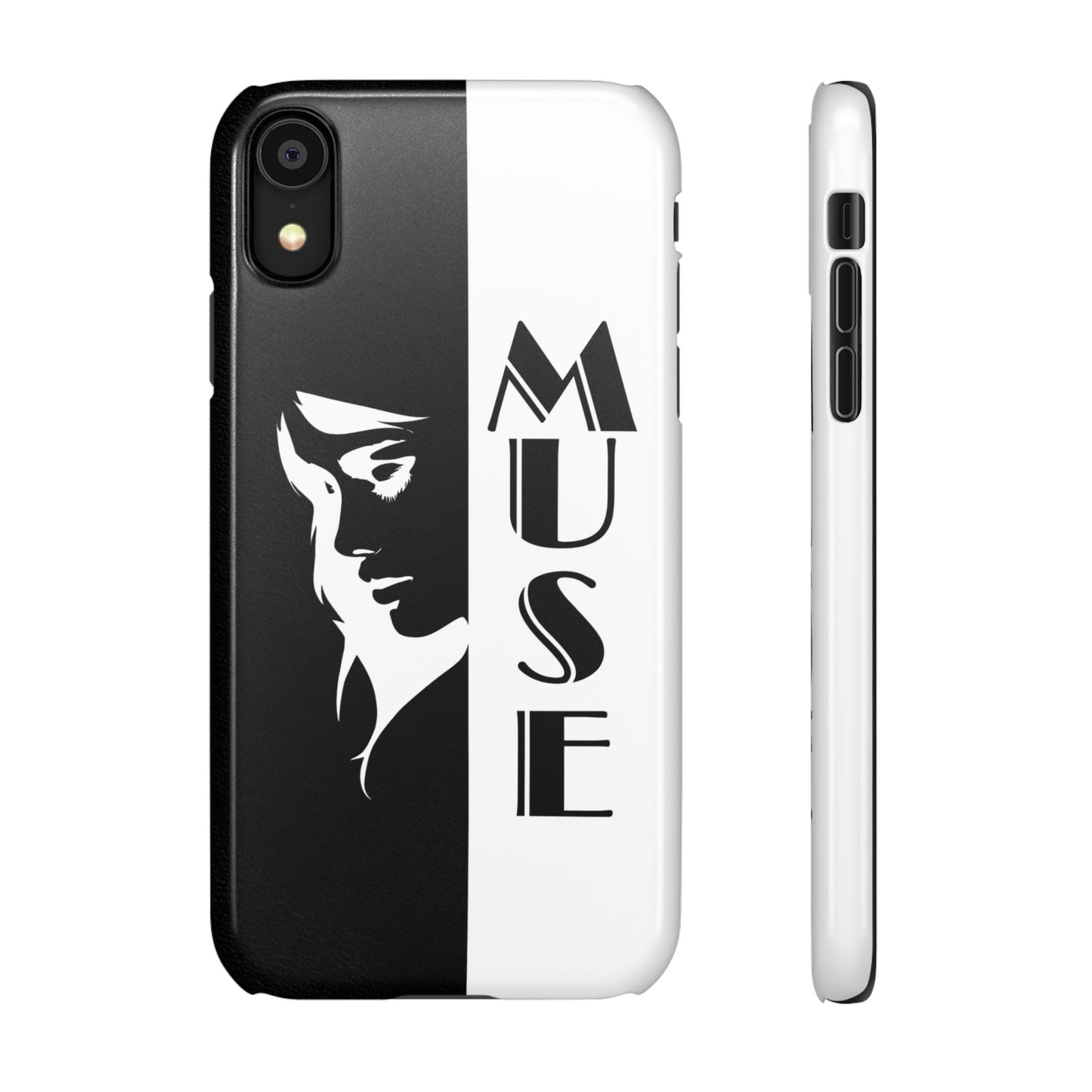 Black And White Bold Muse Snap Case Cover for iPhone and Samsung