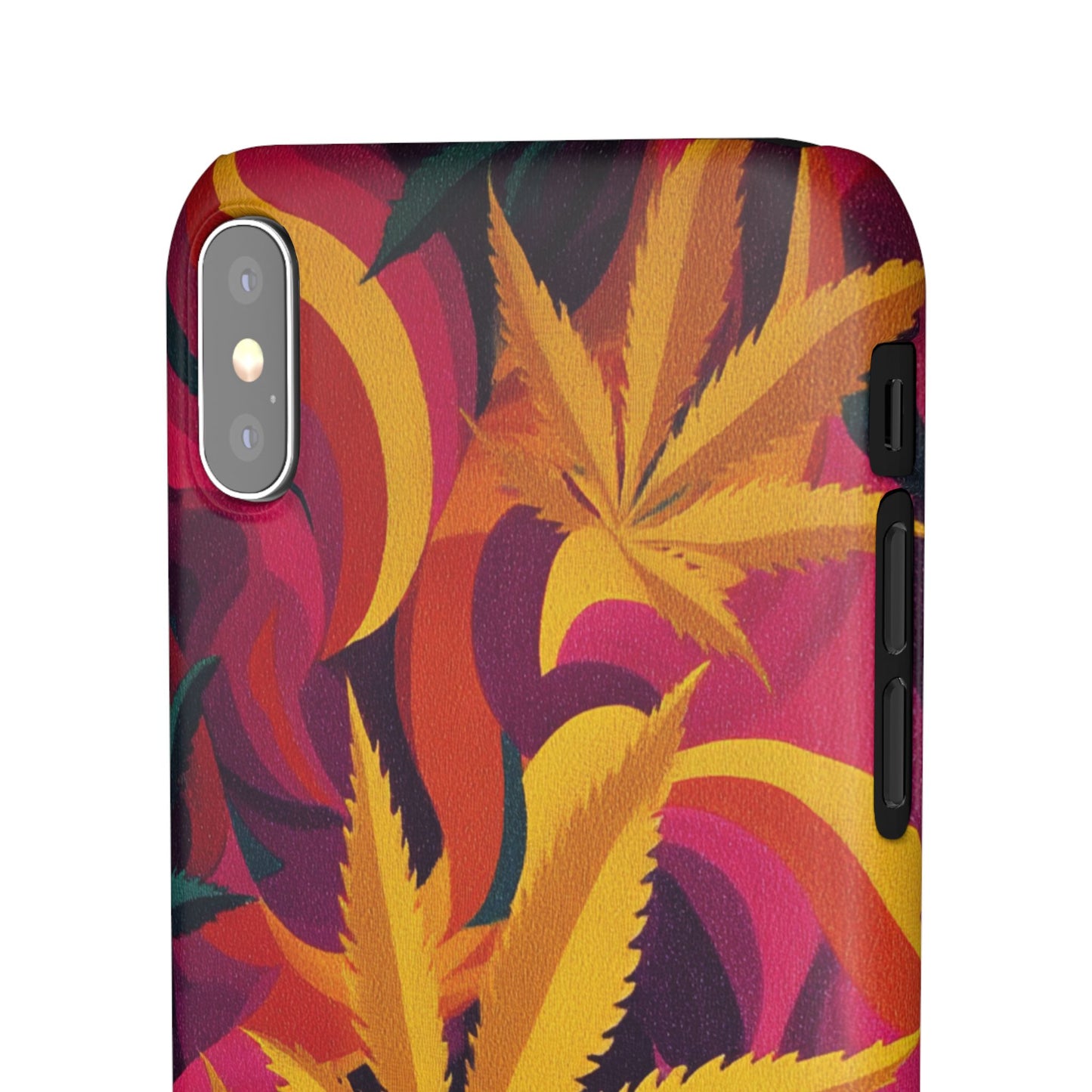 Autumn Vibe Cannabis Snap Case for IPhones and Samsungs Custom