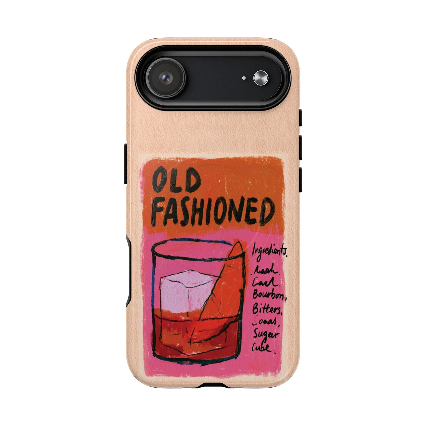 Old Fashioned Phone Case — Retro Cocktail iPhone Magnetic Case