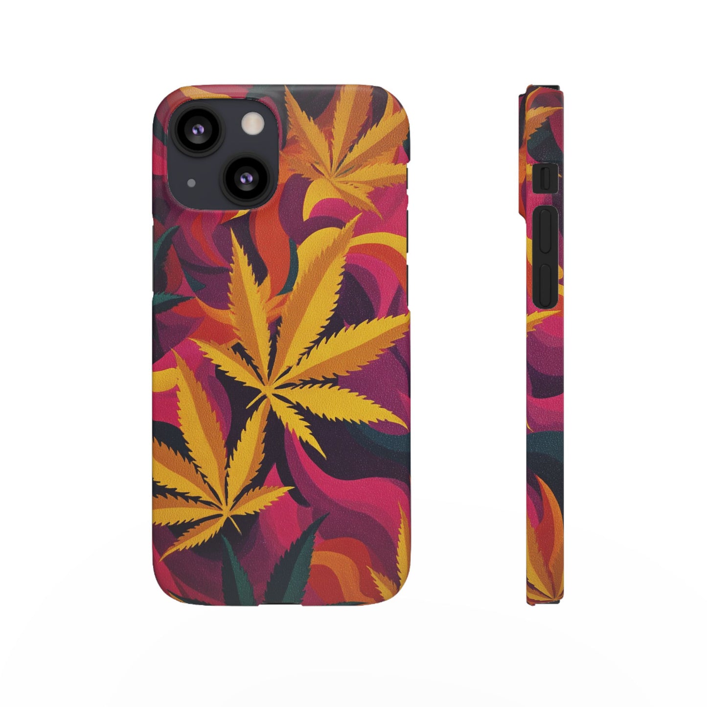 Autumn Vibe Cannabis Snap Case for IPhones and Samsungs Custom
