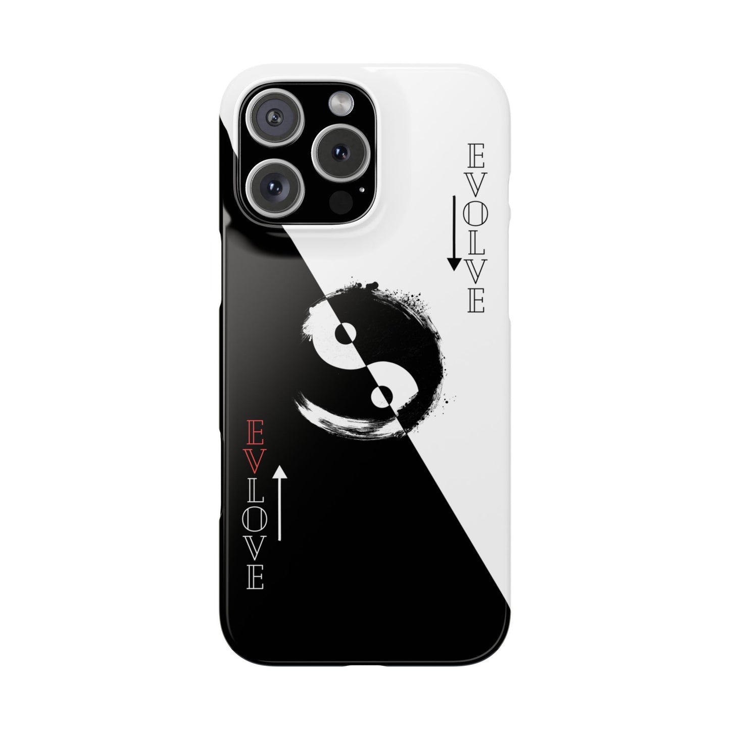 Yin Yang Evolve Black and White Snap Case Cover for iPhone and Samsung