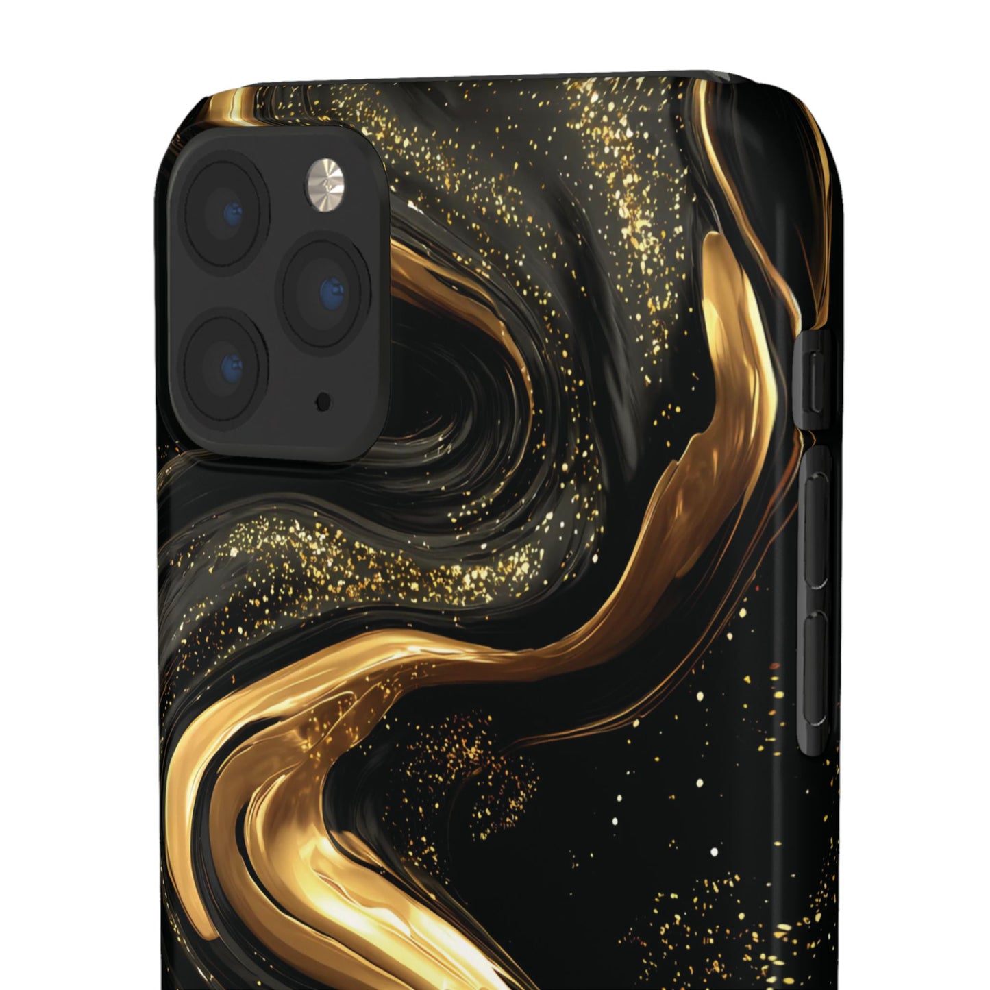 Elegant Gold Swirl Snap Case - Stylish Phone Cover, Modern Accessory, Gift for Her, Luxe Phone Case, Trendy Decor
