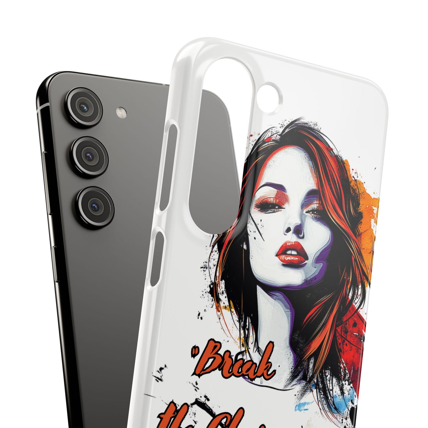 Empowering Art Snap Cases, Phone Cover, Break the Chains of Silence, Unique Gift, Inspirational Tech Accessories