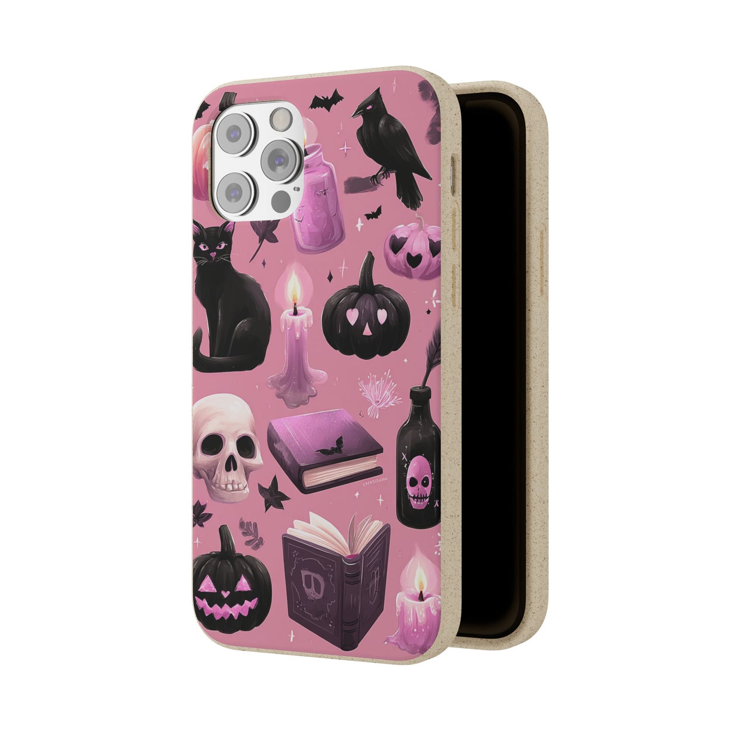 Halloween-Inspired Biodegradable Phone Case, Eco-Friendly Cell Phone Cover, Cute Goth Aesthetic Gift, Sustainable Halloween Decor, [...]