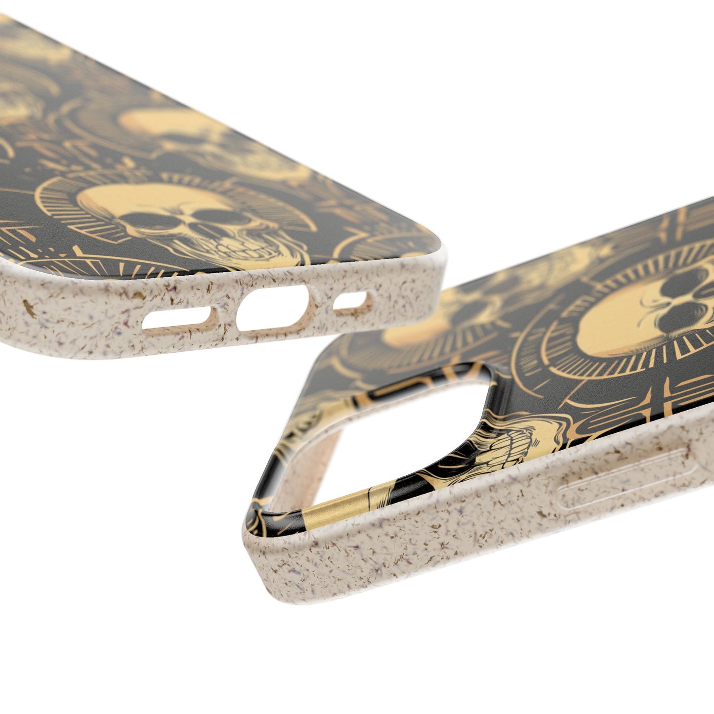 Skull Biodegradable Phone Case, Eco-Friendly iPhone Cover, Sustainable Gift, Cool Skull Design, Skull Art Accessories, Halloween Decor