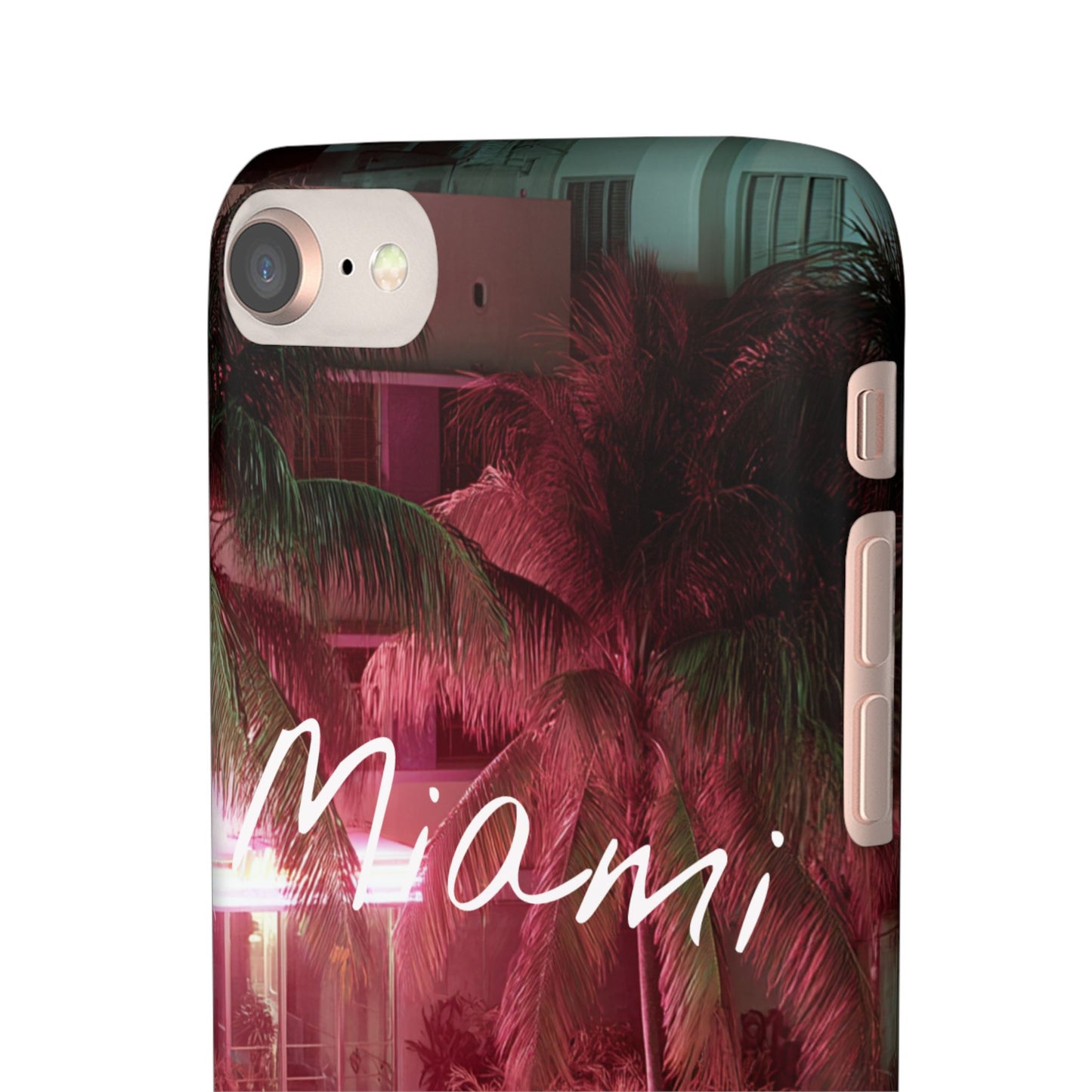 Miami Vibes Snap Case, Tropical Phone Cover, Summer Accessory, Gift for Travel Lovers, Neon Aesthetic, Beach-themed Tech