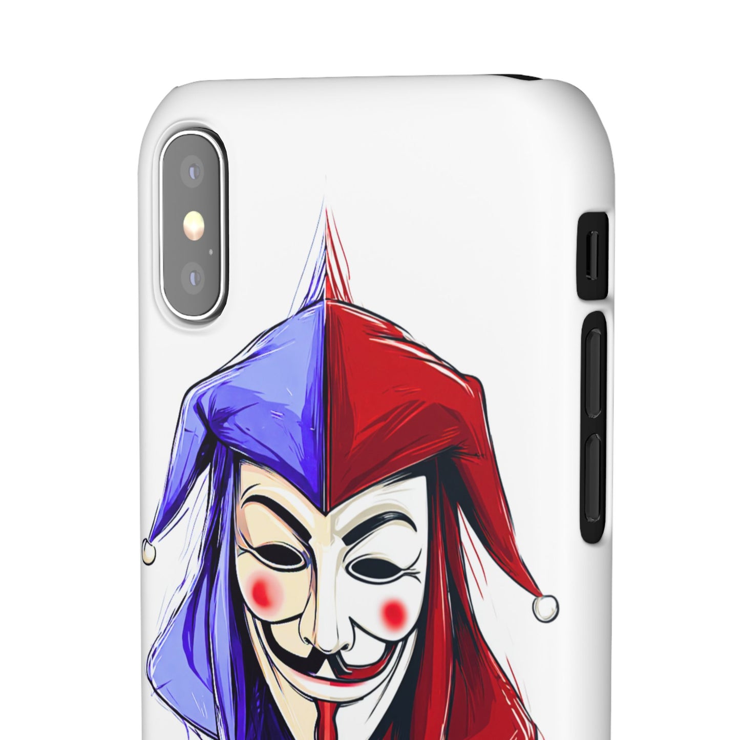 Joker & Anonimous Reunited Guy Fawkes Art Snap Case and Protective Phone Cover For iPhone and Samsung